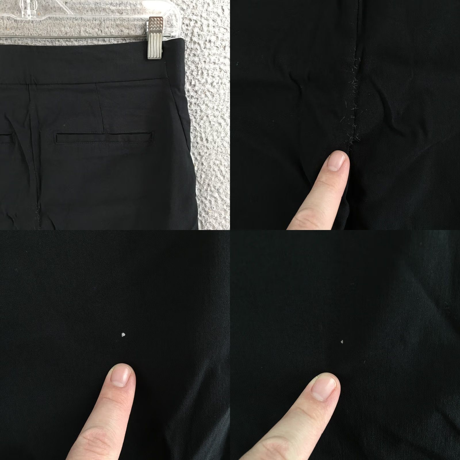 Vintage Maurices Ankle Pants Womens M Short Slim Fit Straight Leg Mid Rise Pull On Black Size 32" / US 10 / IT 46 - 10 Thumbnail
