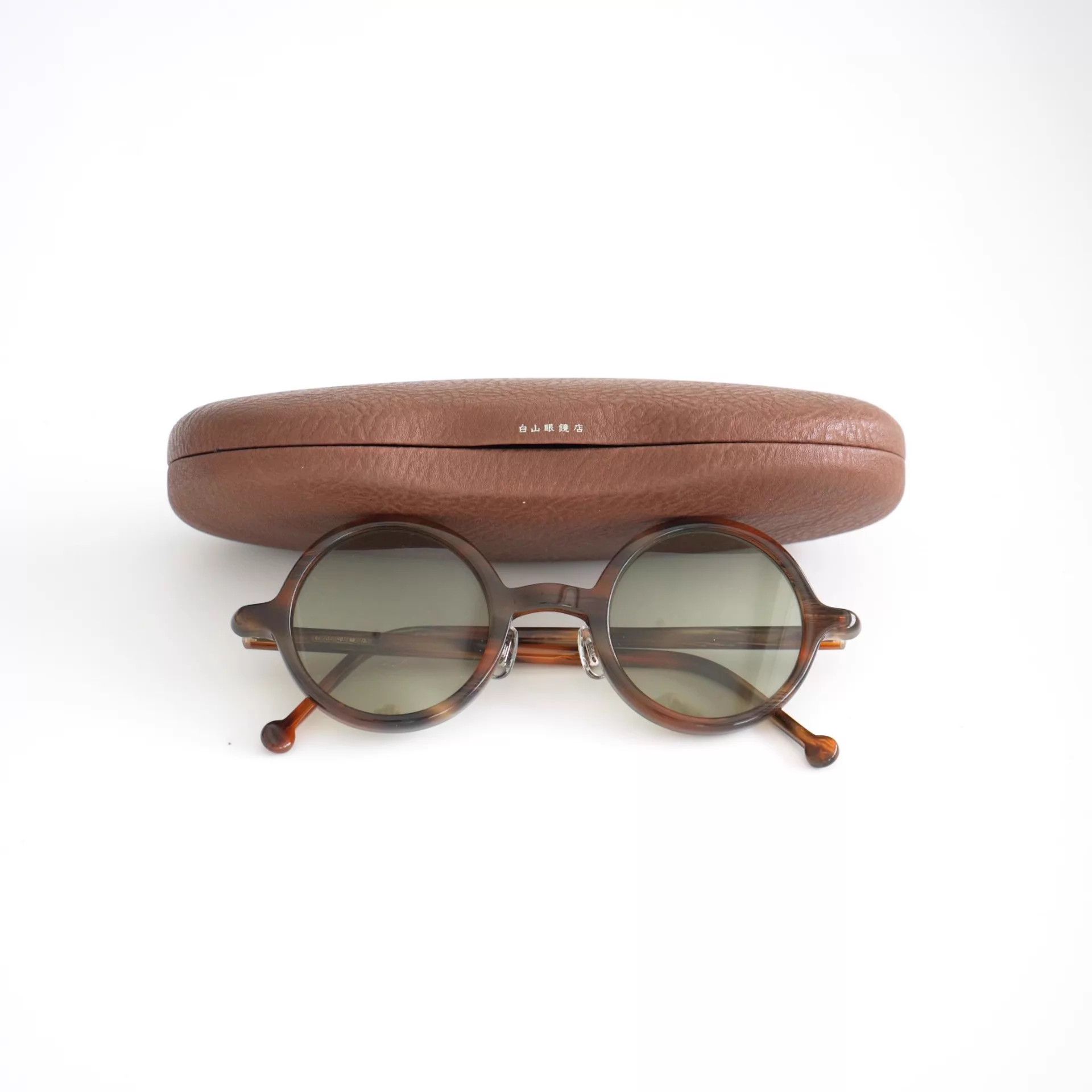 Hakusan Megane Hakusan Megane Round Ample Vintage Round Sunglasses Worn Once Size ONE SIZE - 1 Thumbnail