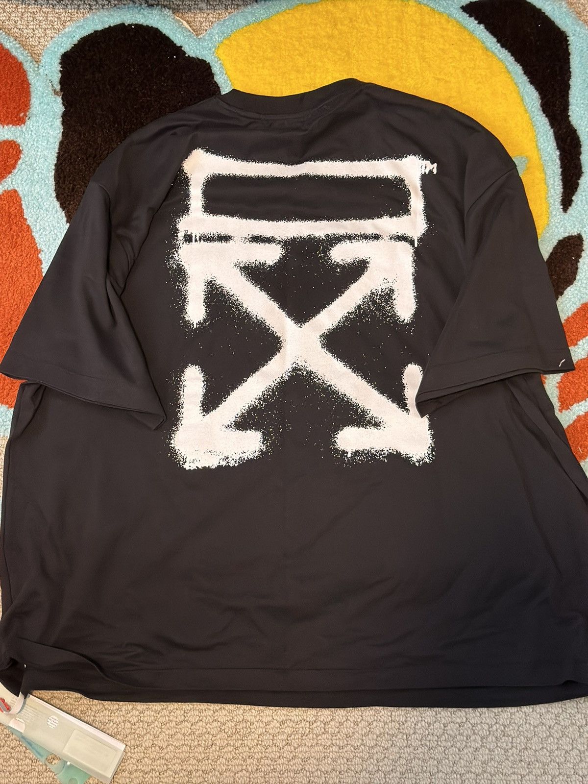 Off-White × Virgil Abloh Off White Spray Marker Slim Tee Size US XL / EU 56 / 4 - 2 Thumbnail