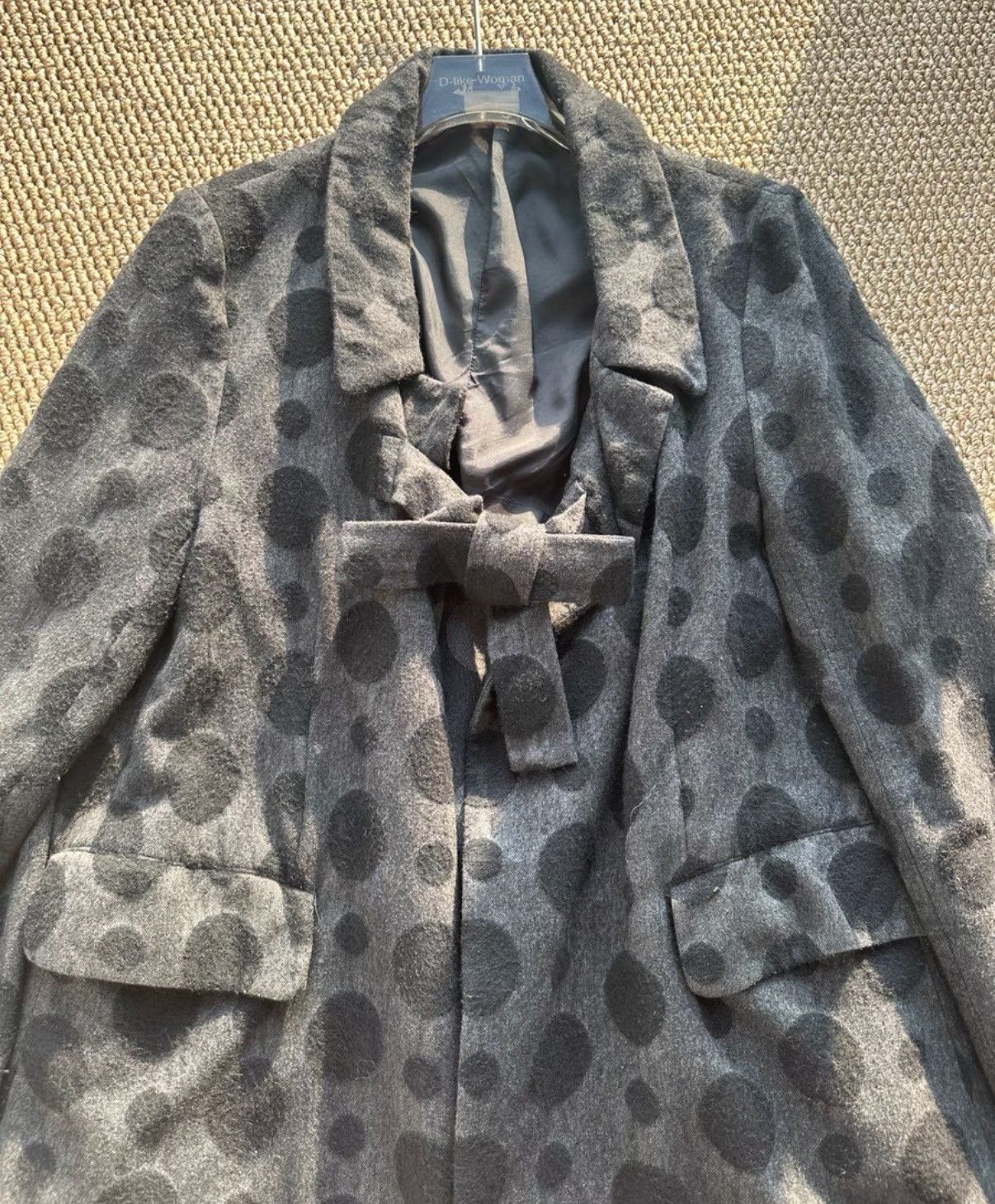 Comme des Garcons COMME des GARÇONS Polka Dot Wool Coat K23 Size S / US 4 / IT 40 - 2 Thumbnail