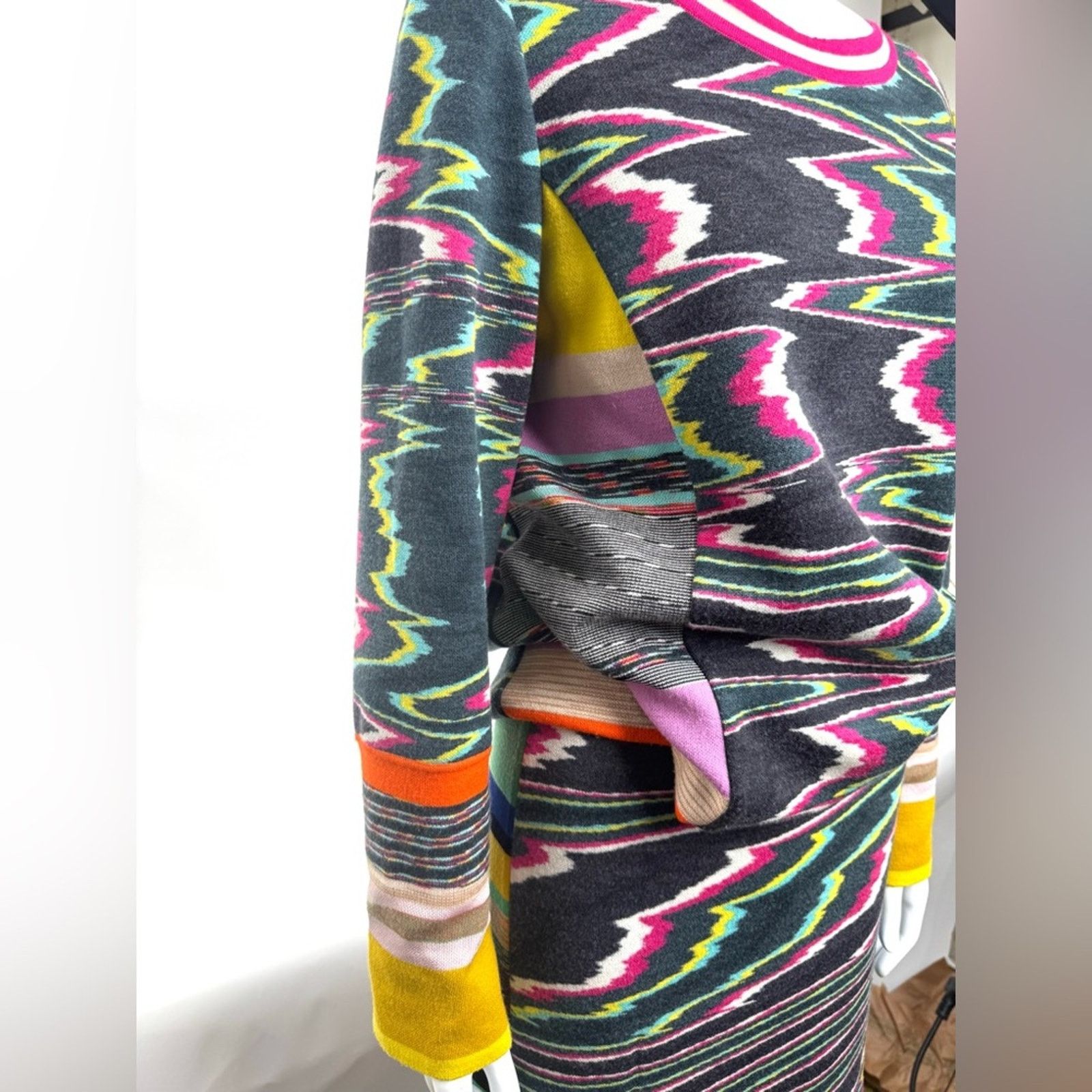 Missoni Missoni flame stitch set cotton top Size 10 Skirt Size 8 Size 30" / US 8 / IT 44 - 2 Thumbnail