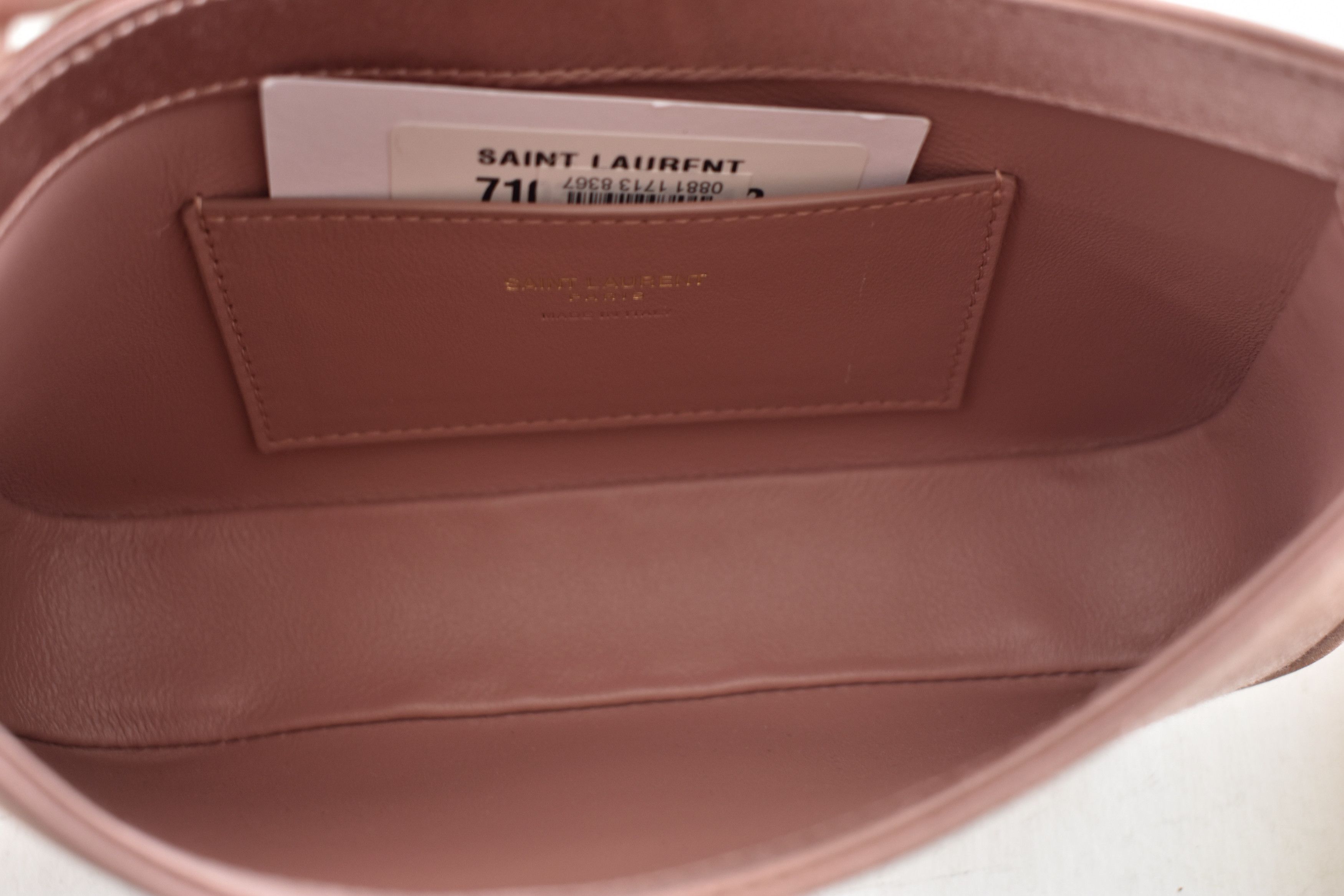 Saint Laurent Paris Mini Le 5 A 7 Hobo Dragee Satin Gold YSL Logo Top Handle Bag Size ONE SIZE - 16 Thumbnail
