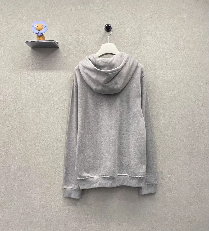 Hermes Hermes Horse head pattern print, light gray hoodie Size M / US 6-8 / IT 42-44 - 2 Thumbnail