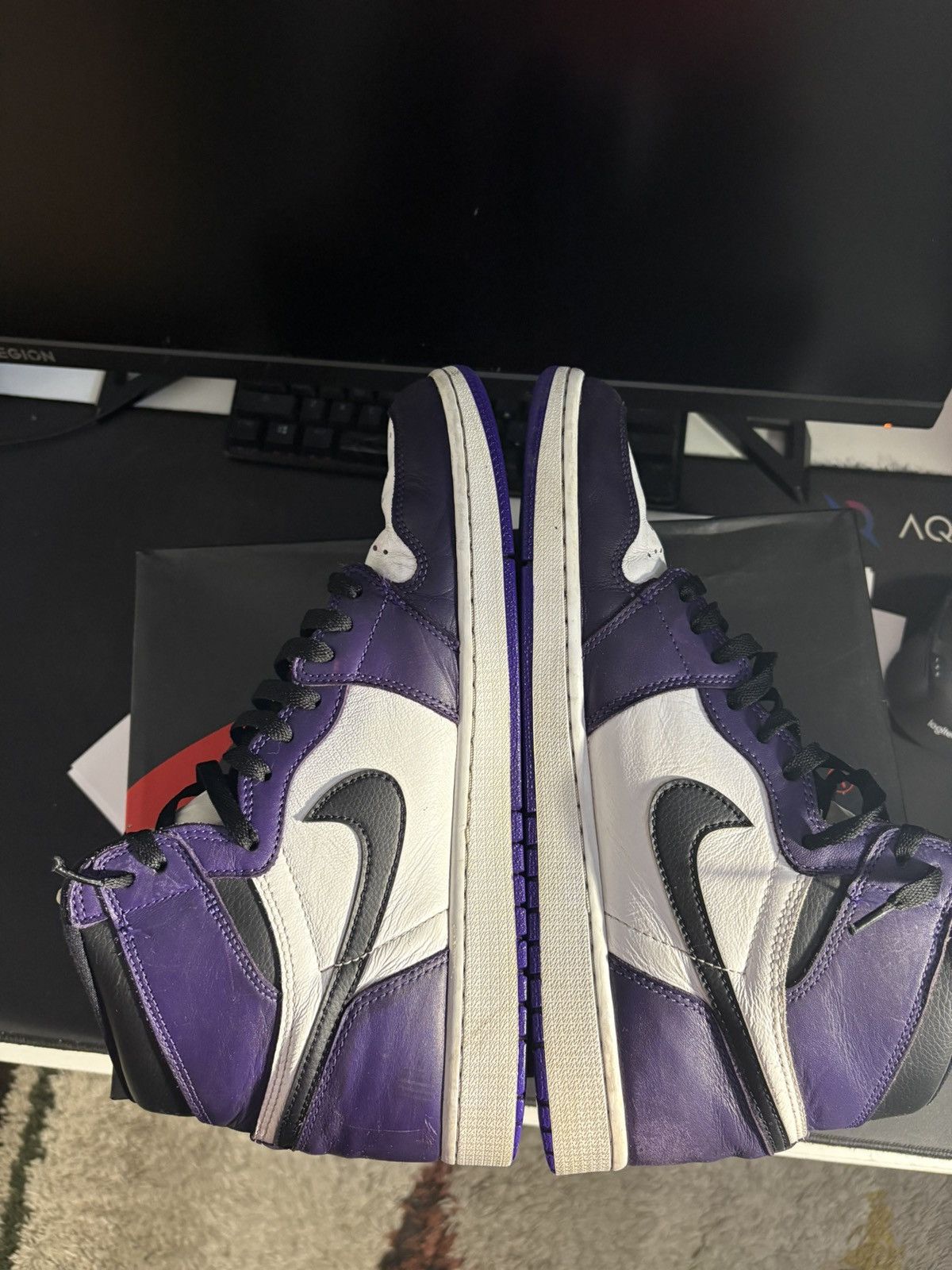 Jordan Brand Jordan 1 Court Purple Size US 14 / EU 47 - 3 Thumbnail