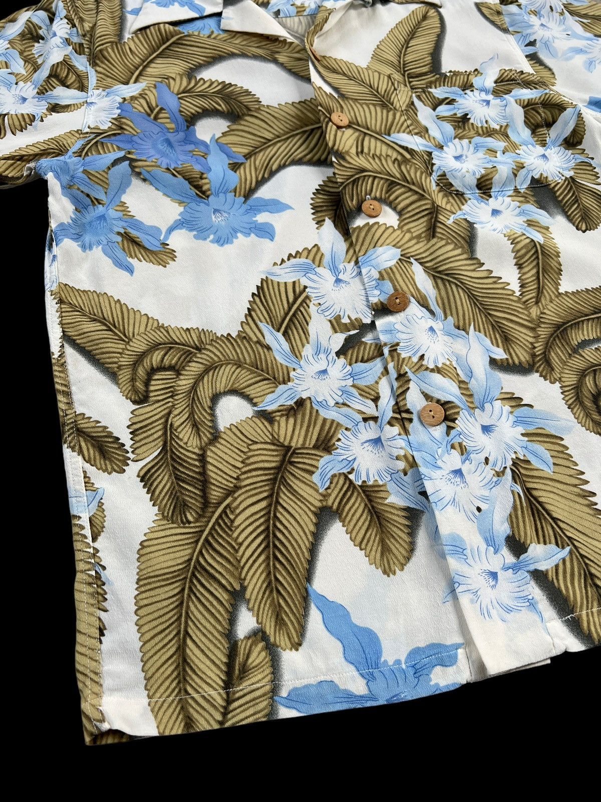 Vintage Vintage 90s Ani Ani 🇯🇵 Open Collar Rayon Hawaiian Shirt Size US S / EU 44-46 / 1 - 5 Thumbnail