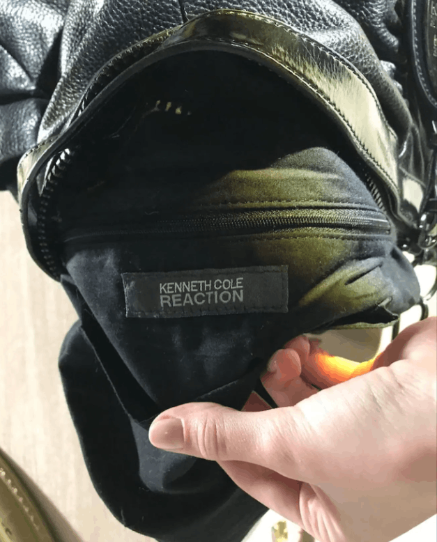 Kenneth Cole Vintage 90s Grunge Leather bag by Kenneth Cole Black Size ONE SIZE - 9 Thumbnail