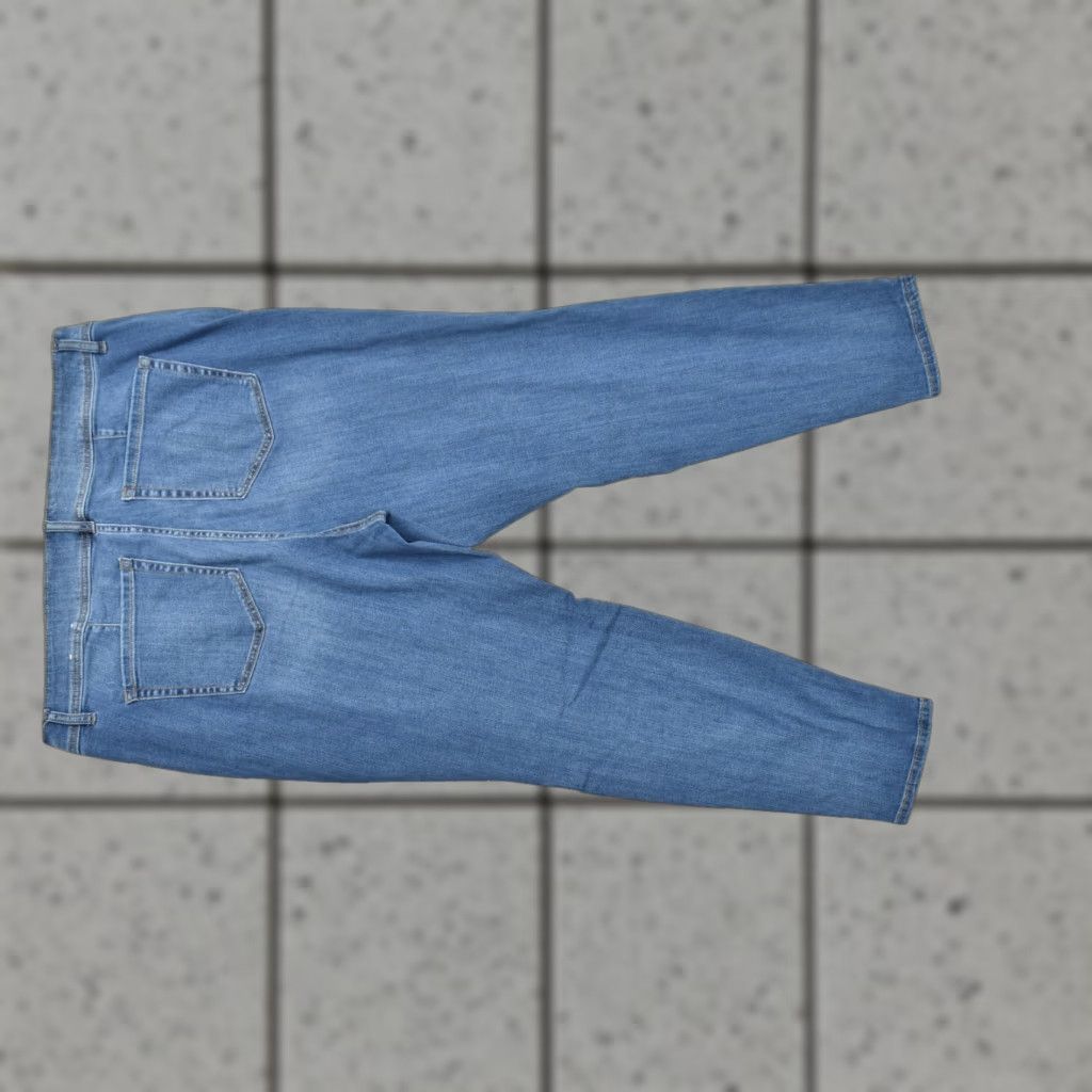Vintage Lane Bryant Signature Fit Flex Magic Waistband High-Rise Jegging Size 20 Blue Denim Cotton Blend Stretch 5-Pocket Woman Plus Jeans Size 42" / US 20 - 1 Thumbnail