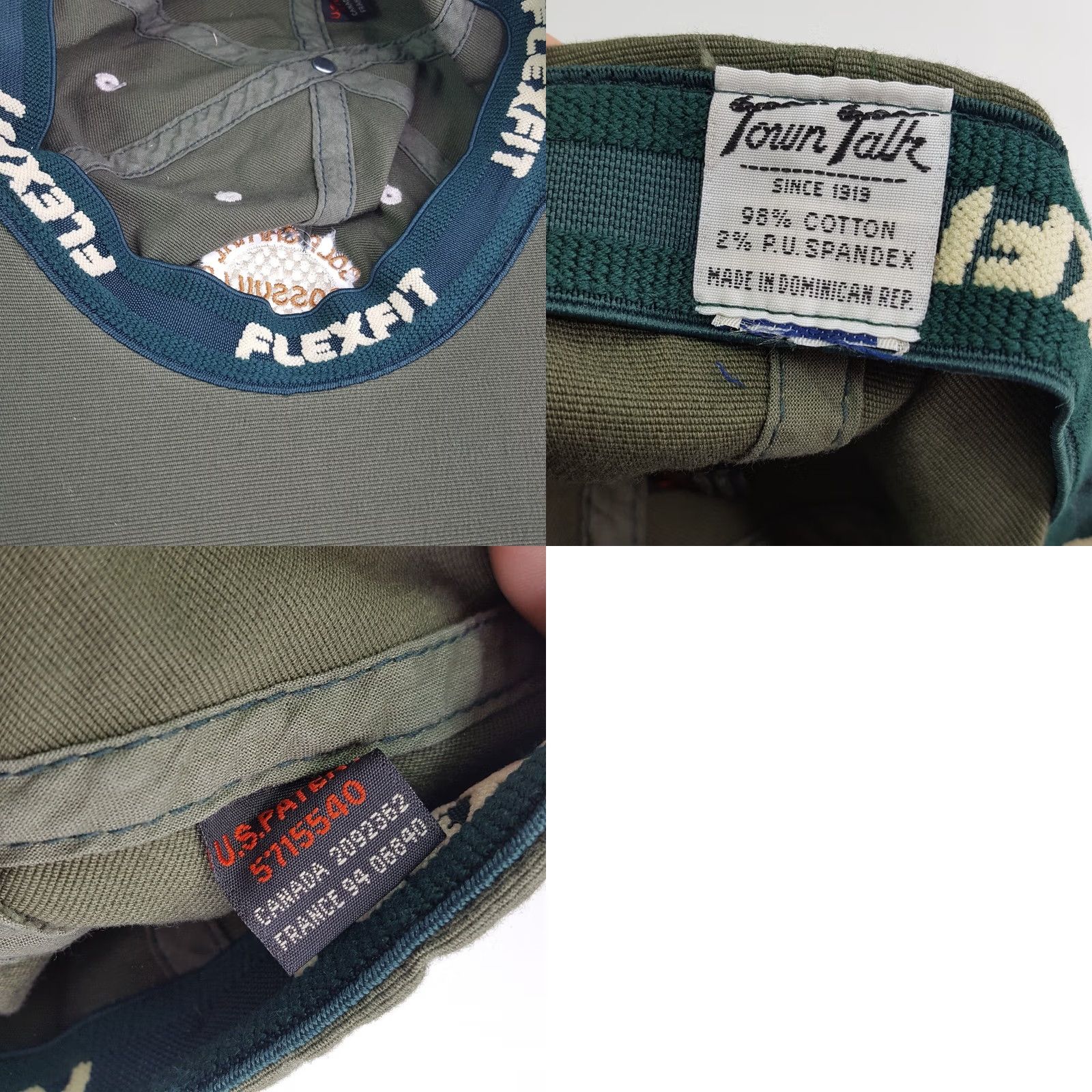 Vintage VINTAGE Crossville Golf Green PGA Stretch Outdoor Sports Hat Baseball Cap Mens One Size Green Golf Retro 90s Town Talk Size ONE SIZE - 8 Thumbnail