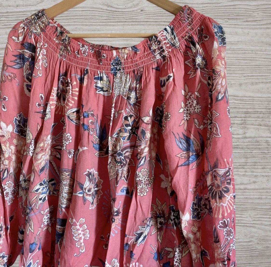 Other SPENSE OFF SHOULDER FLORAL TIE SLEEVE BLOUSE TOP Size L / US 10 / IT 46 - 4 Thumbnail