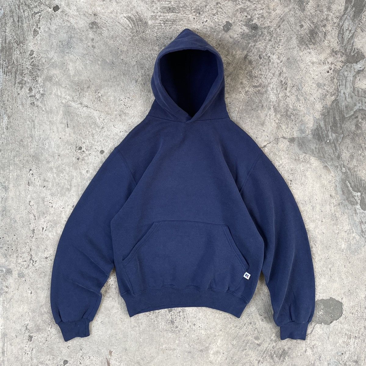 Russell Athletic Rare Vintage 90s Navy Russell Athletic Hoodie Size US M / EU 48-50 / 2 - 1 Thumbnail