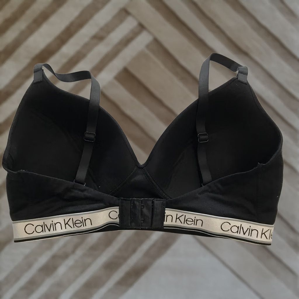 Calvin Klein Calvin Klein Black Logo Band Comfort Bralette Large Size ONE SIZE - 1 Thumbnail