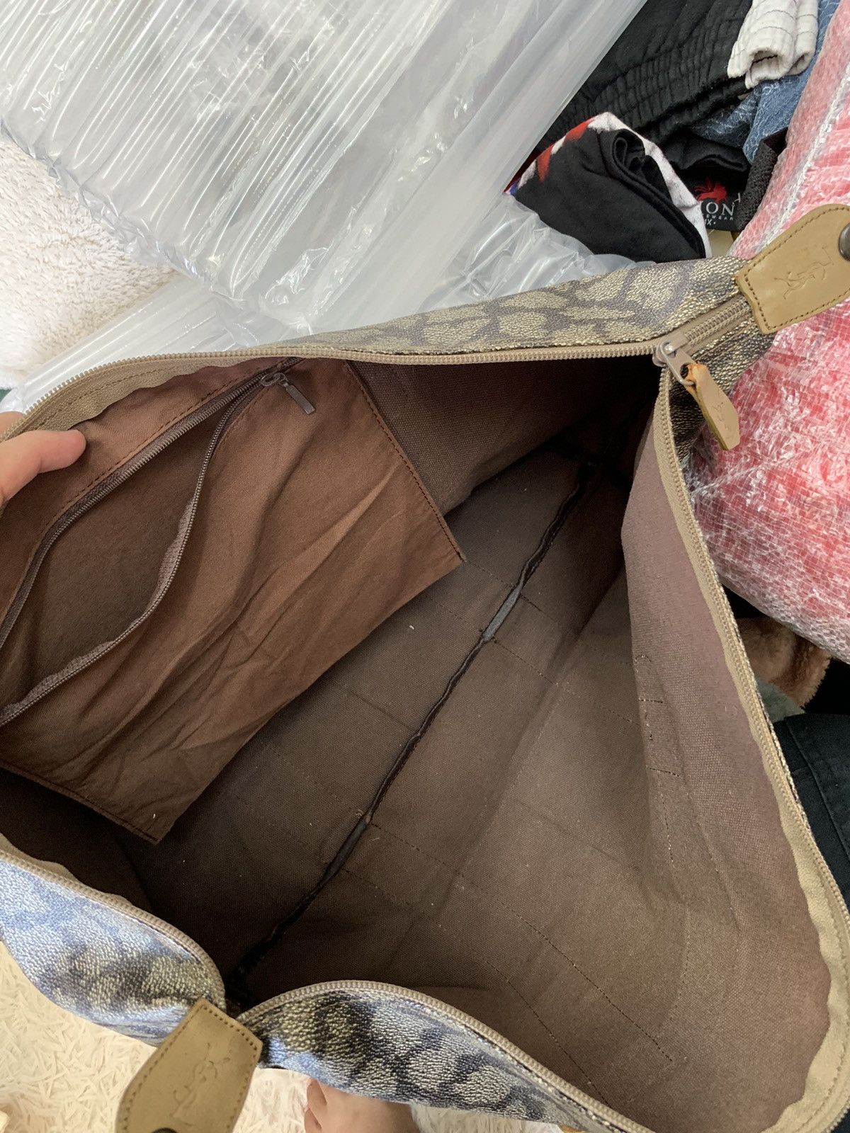 Vintage × Yves Saint Laurent Yves Saint Laurent Authentic Vtg Giraffe Large Travel Bag Size ONE SIZE - 10 Thumbnail