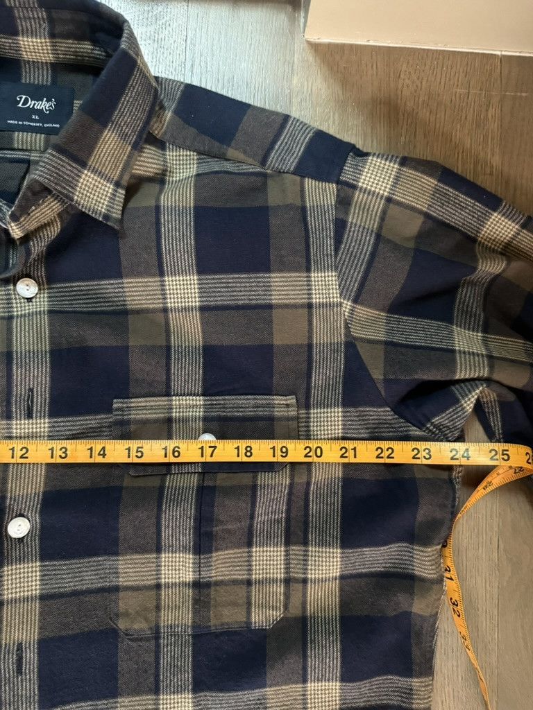 Drake's Drake's plaid overshirt XL Size US XL / EU 56 / 4 - 3 Thumbnail