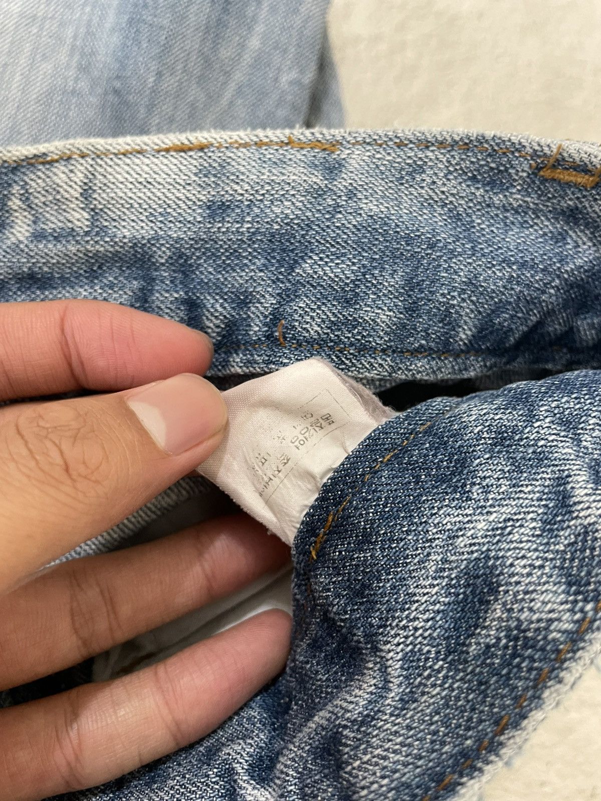 Japanese Brand 2000s Diesel Heavy Distressed Washed Ripped Jeans Y2K Japan Size US 28 / EU 44 - 7 Thumbnail