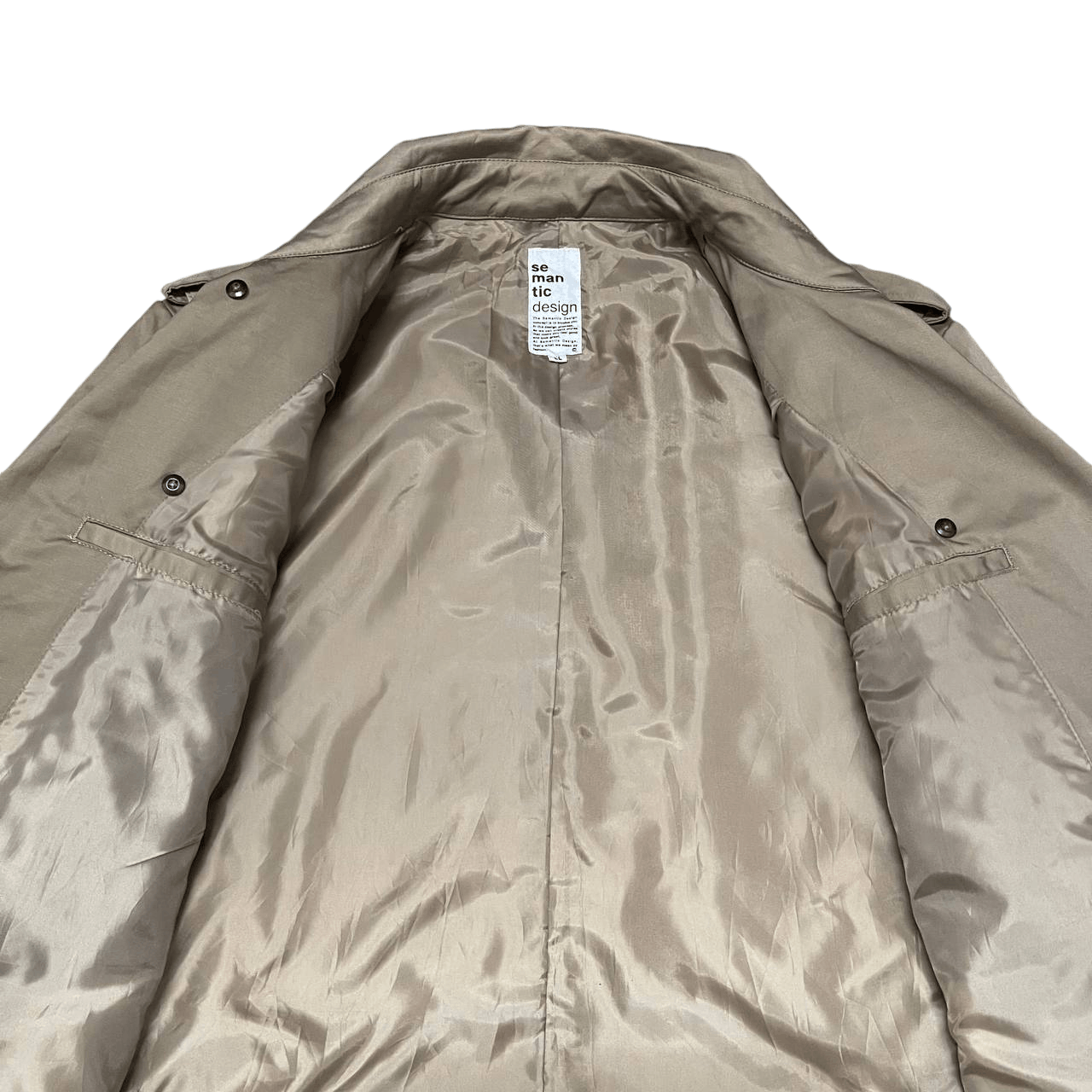 semanticdesign Vintage Semantic Design Trench Coat with Belt Size US L / EU 52-54 / 3 - 7 Thumbnail