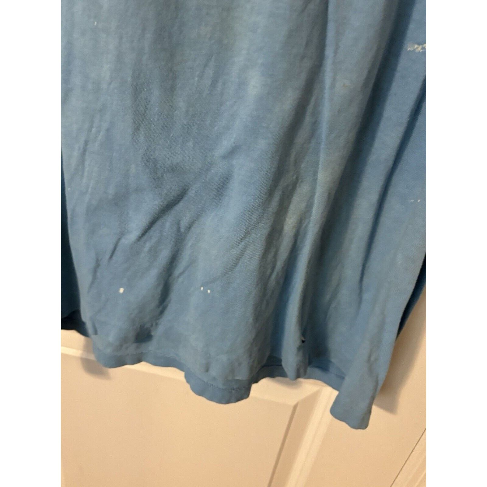 Other Vintage OP blue single stitched shirt distressed shirt rare Size US L / EU 52-54 / 3 - 6 Thumbnail