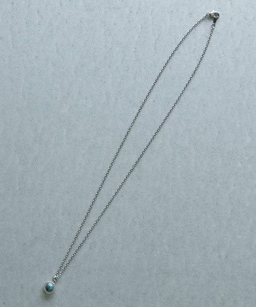 Number (N)ine NUMBER (N)INE ROUND LOGO STONE CHARM NECKLACE Blue Size ONE SIZE - 3 Thumbnail