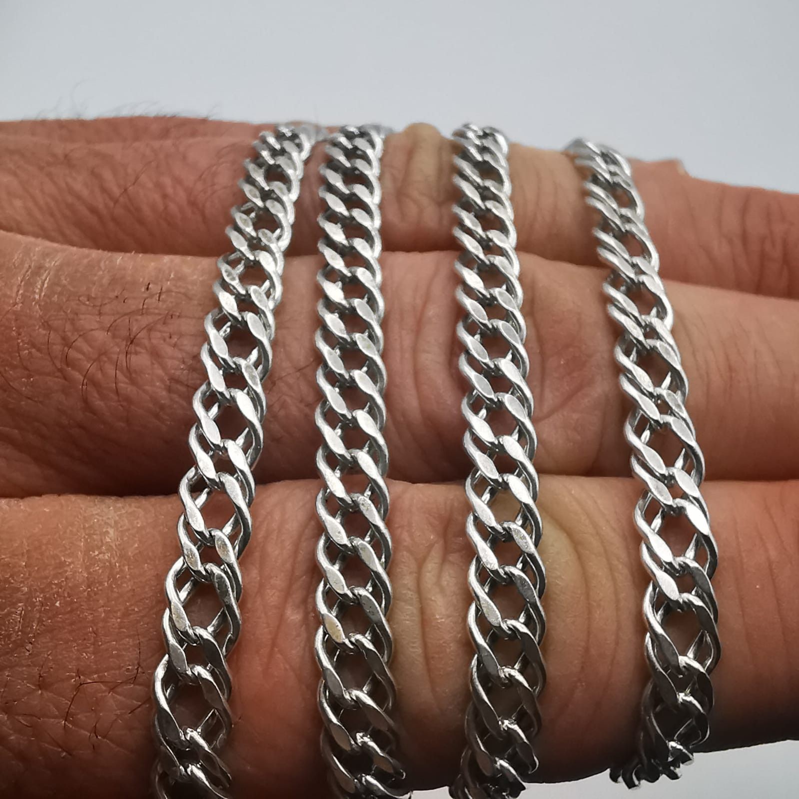 Sterling Silver Vintage Fine Jewelry Chain, 925 Sterling Silver, 23,40 g Size ONE SIZE - 7 Thumbnail