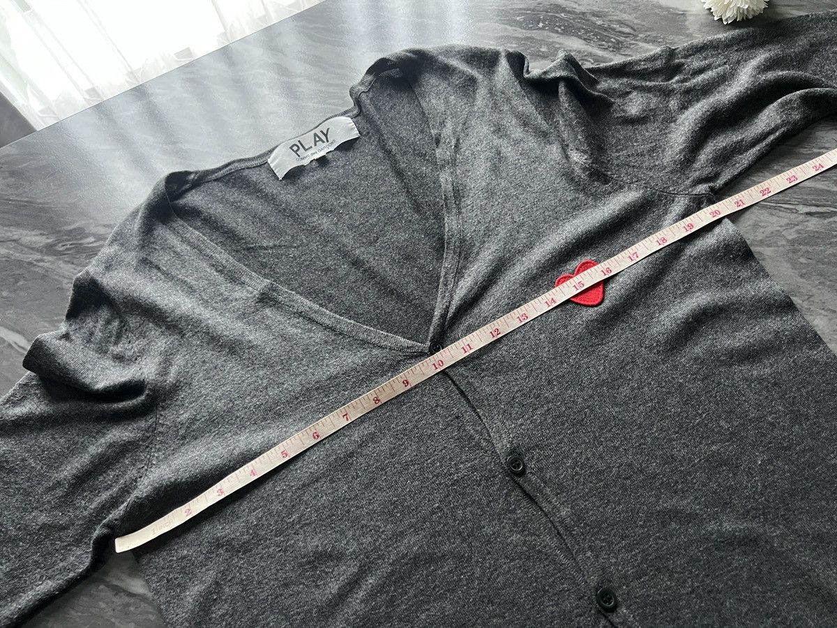 Comme des Garcons PLAY Comme Des Garcons : Play Cardigan Black Gray Heart Size US L / EU 52-54 / 3 - 8 Thumbnail
