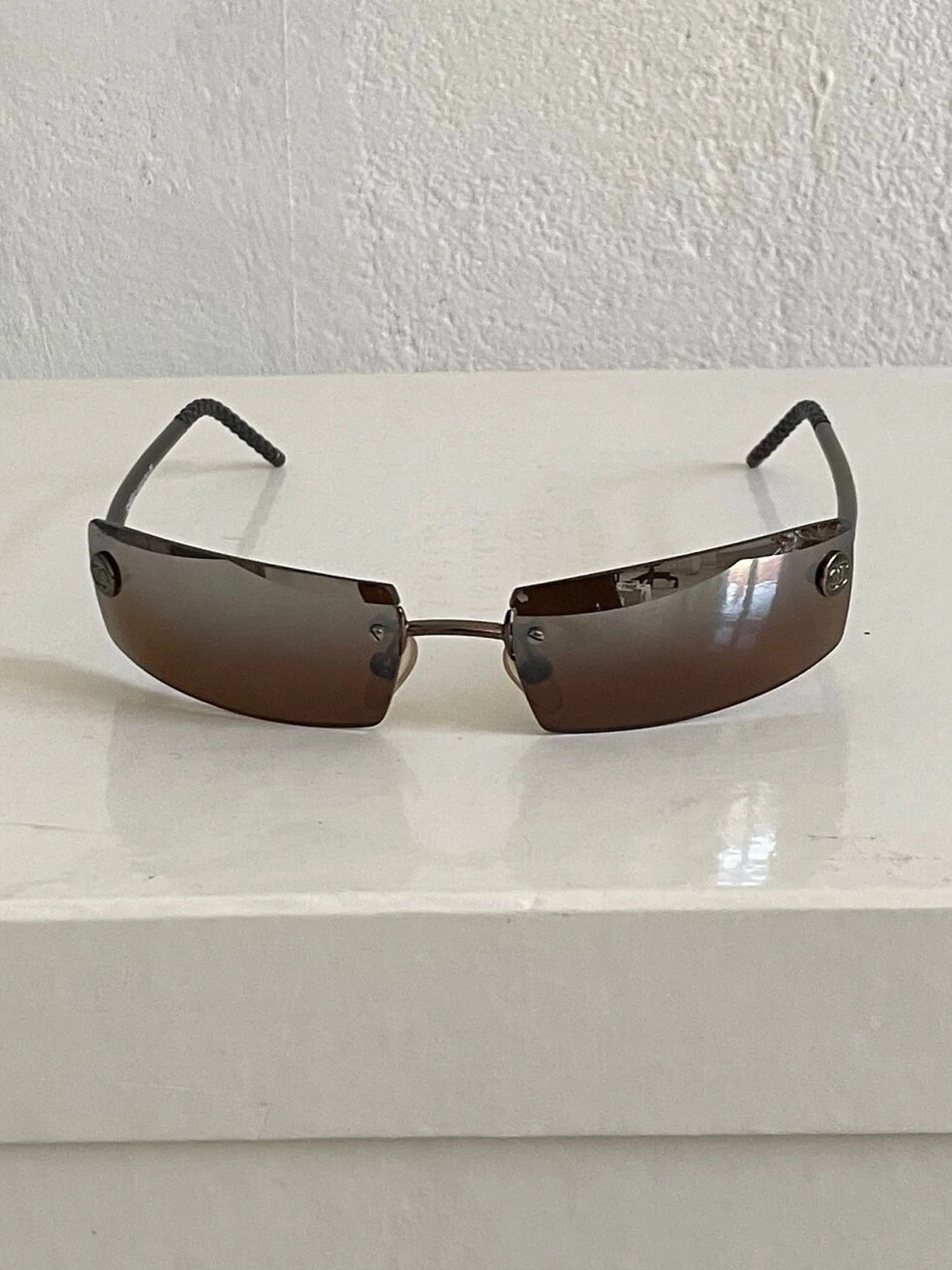 Chanel CHANEL SUNGLASSES 4047 LOGO Wrap Metal 4017 Size ONE SIZE - 2 Thumbnail