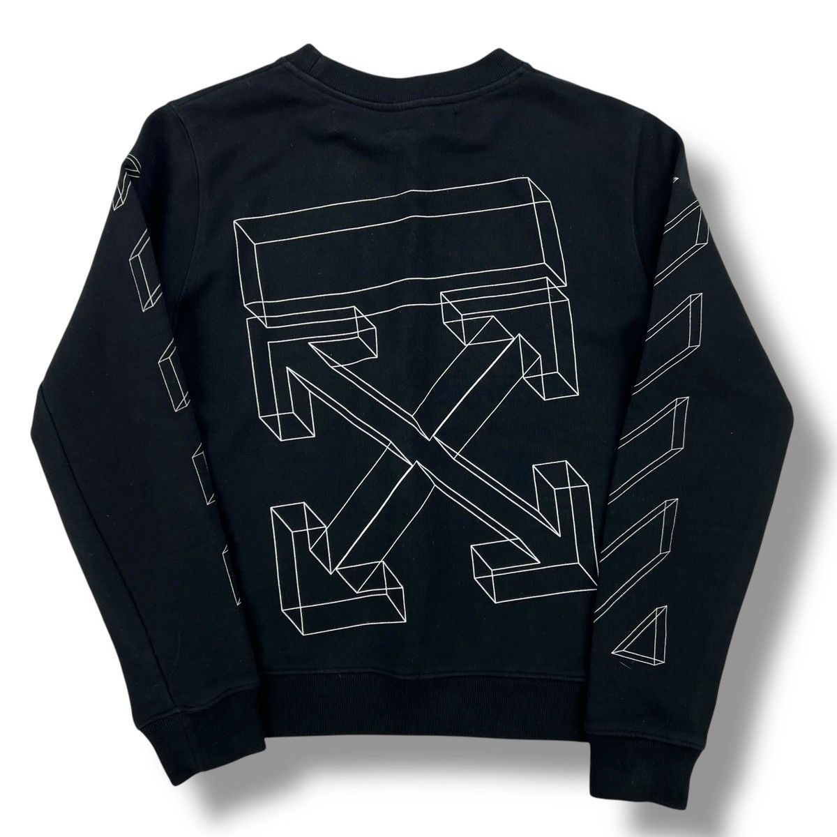 Off-White Off-White 3D Arrows Black Sweatshirt Size US XS / EU 42 / 0 - 2 Thumbnail