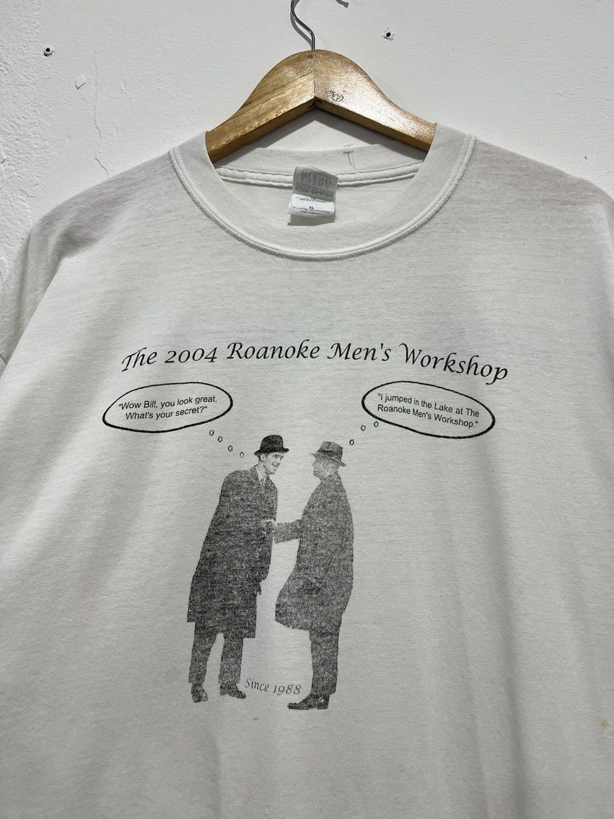 Vintage Vintage Roanoke Men’s Workshop Humor Tshirt Size US XL / EU 56 / 4 - 2 Thumbnail