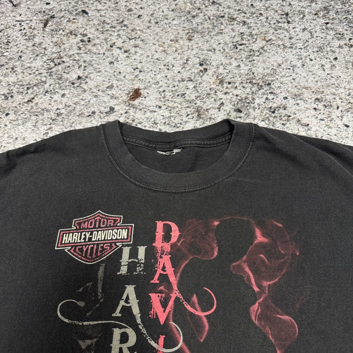 Harley Davidson Thrashed Faded Harley Girl Shirt ERD Grunge Pornstar WCC Size US L / EU 52-54 / 3 - 6 Thumbnail