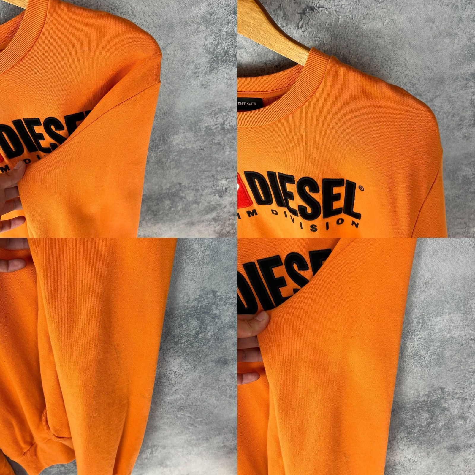 Diesel Diesel Sweatshirt Orange Logo Cotton Size 14 Womens Pullover Classic Bold Design Size XL / US 12-14 / IT 48-50 - 8 Thumbnail