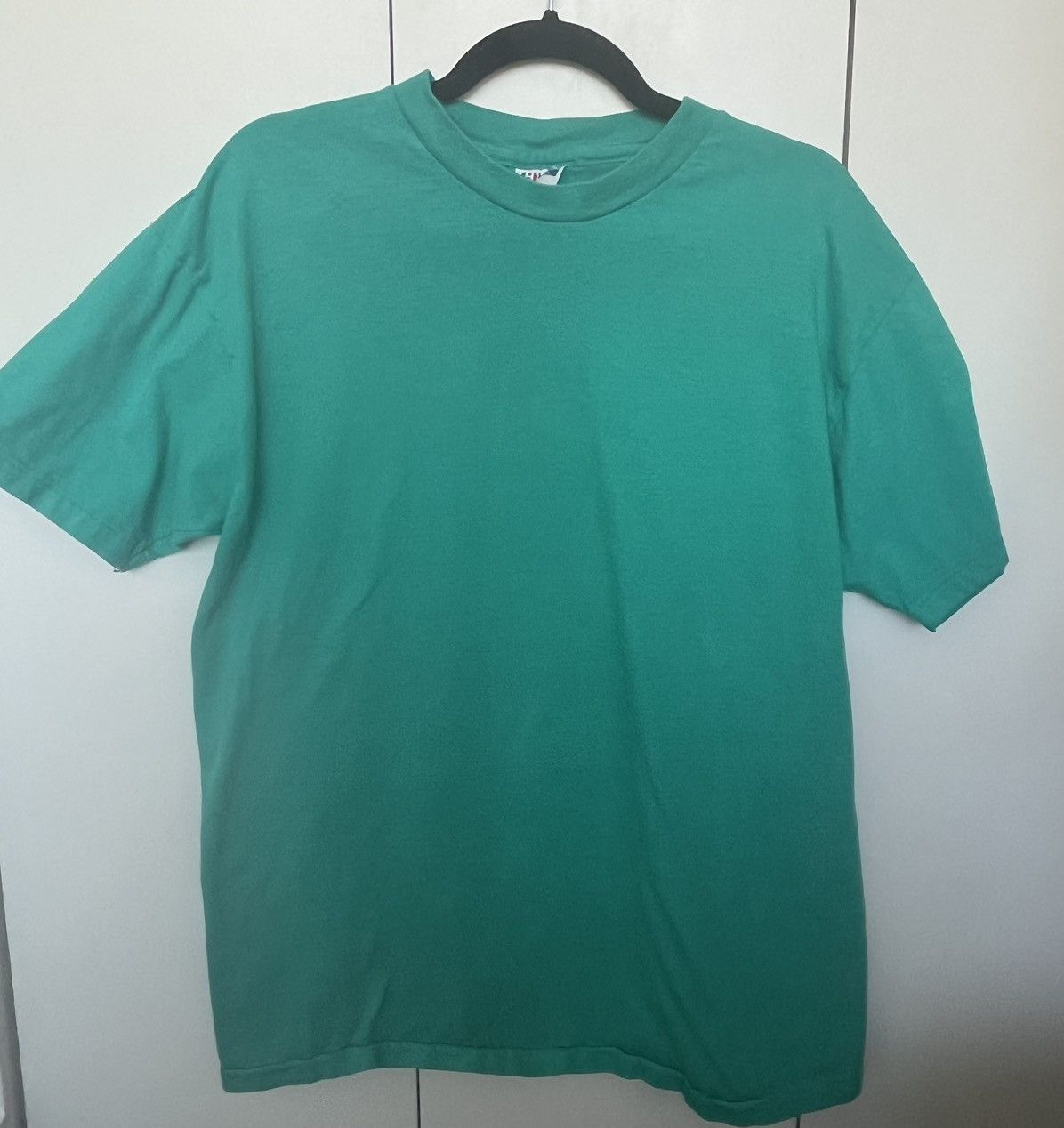 Hanes × Vintage Vintage Hanes Single Stitch Green T-Shirt XL Size US XL / EU 56 / 4 - 1 Thumbnail