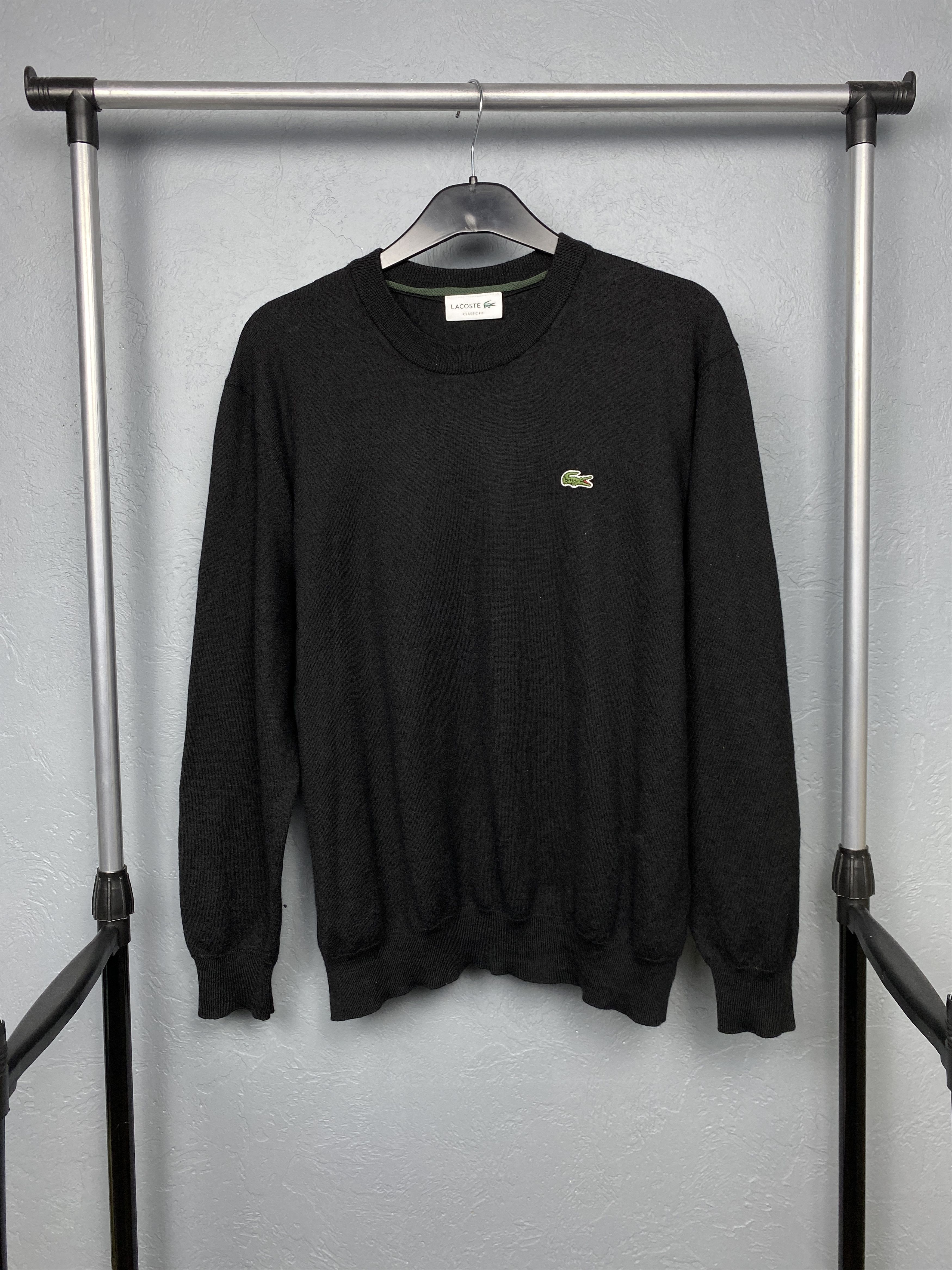 Lacoste Lacoste Vintage Mens Wool Knit Crew Neck Sweater Size US L / EU 52-54 / 3 - 1 Thumbnail