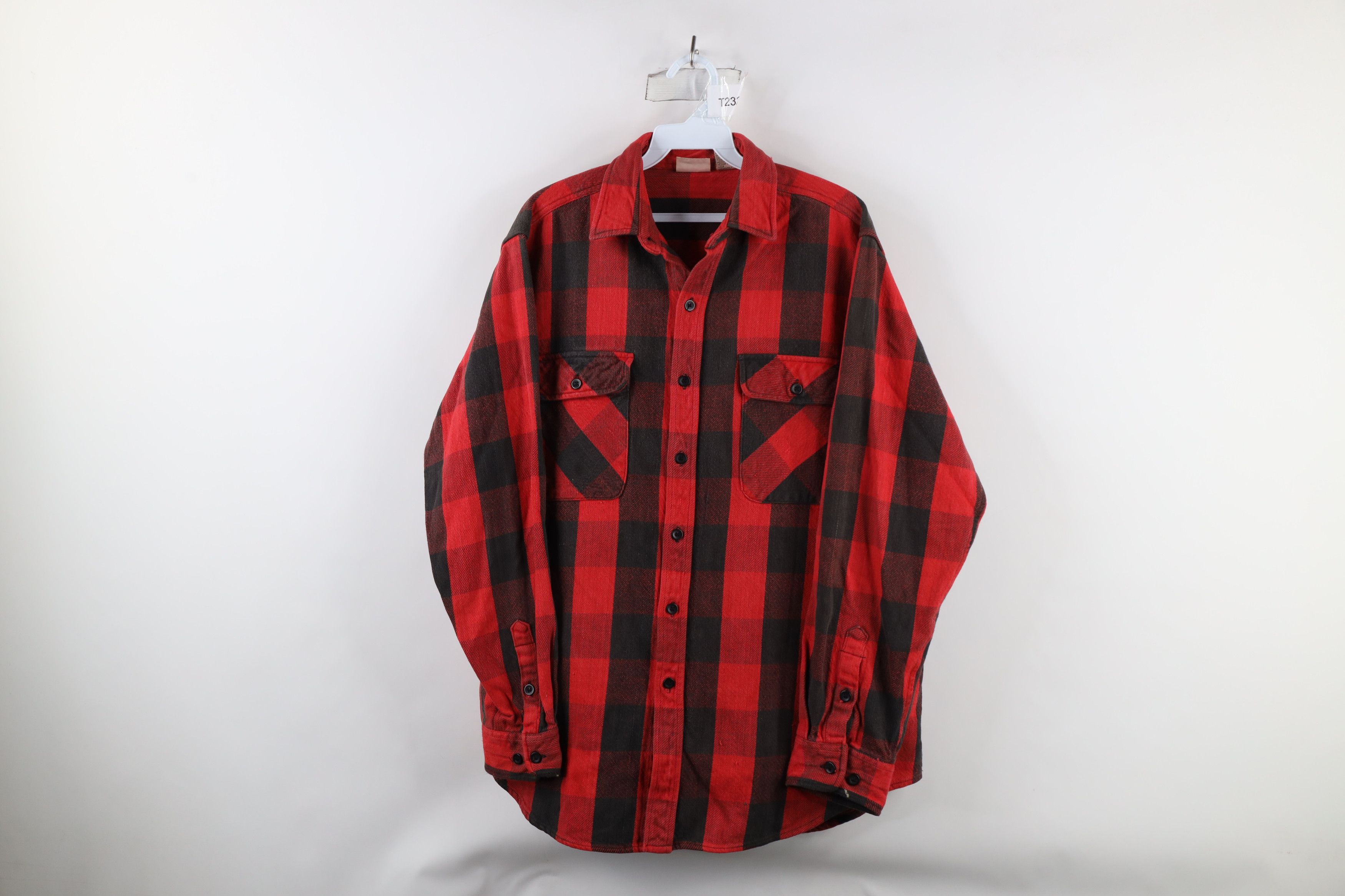 FiveBrother × Vintage Vintage 90s Five Brother Heavyweight Flannel Button Shirt Size US L / EU 52-54 / 3 - 1 Thumbnail