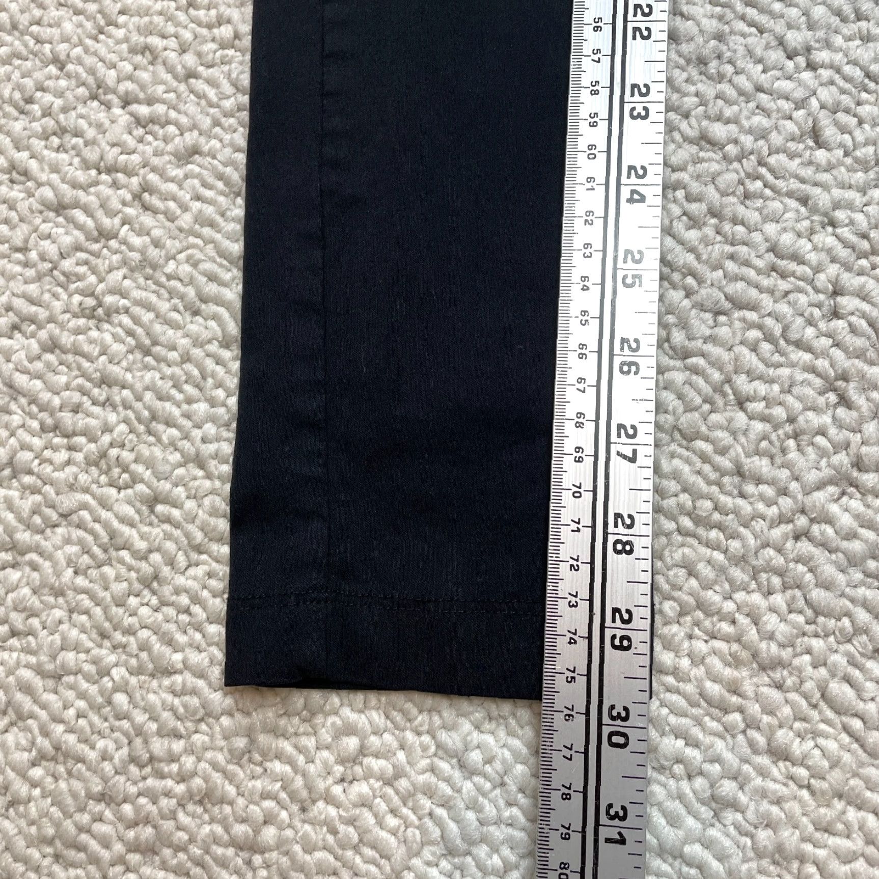 Vintage 2B Clothing Sweatpants Women Small Black Solid Stretch Rayon Nylon Spandex 24x30 Jersey Low Rise Inseam 30 in Size 42" / US 20 - 3 Thumbnail
