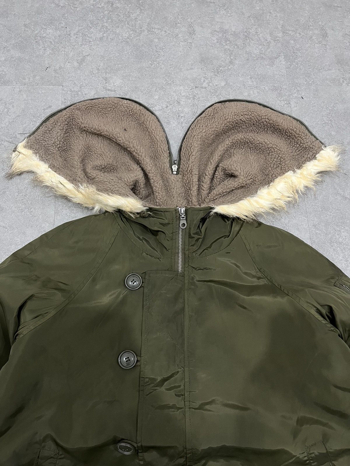 If Six Was Nine × Japanese Brand × Le Grande Bleu (L.G.B.) 2000s Bomber N2B Type KMRii Style Faux Fur Jacket Size US L / EU 52-54 / 3 - 6 Thumbnail