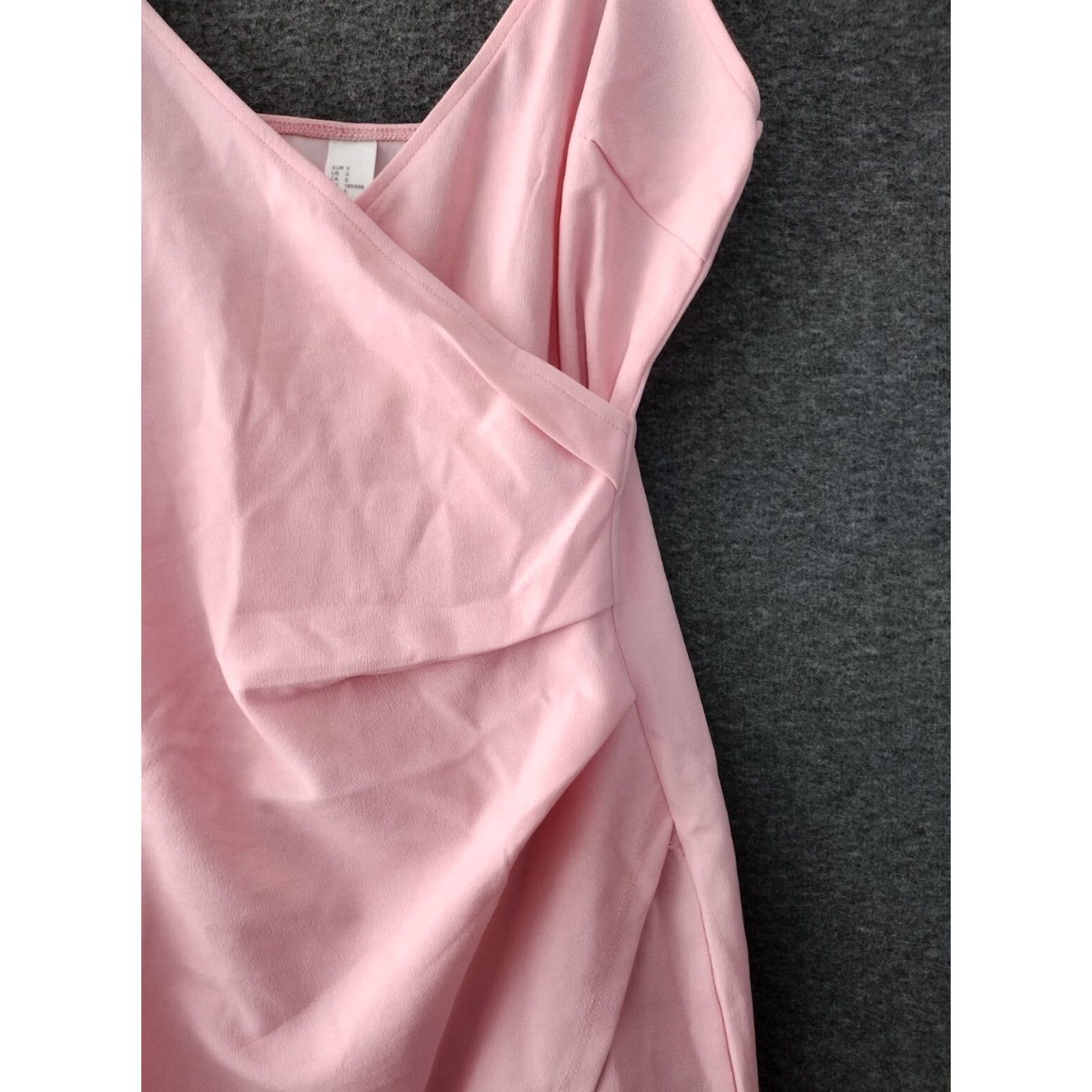 Pinko Pretty in Pink Women's Crossover Mini Dress S Pink Sleeveless V-Neck Party Clubwear Mini Dress Womens) Size S / US 4 / IT 40 - 7 Thumbnail