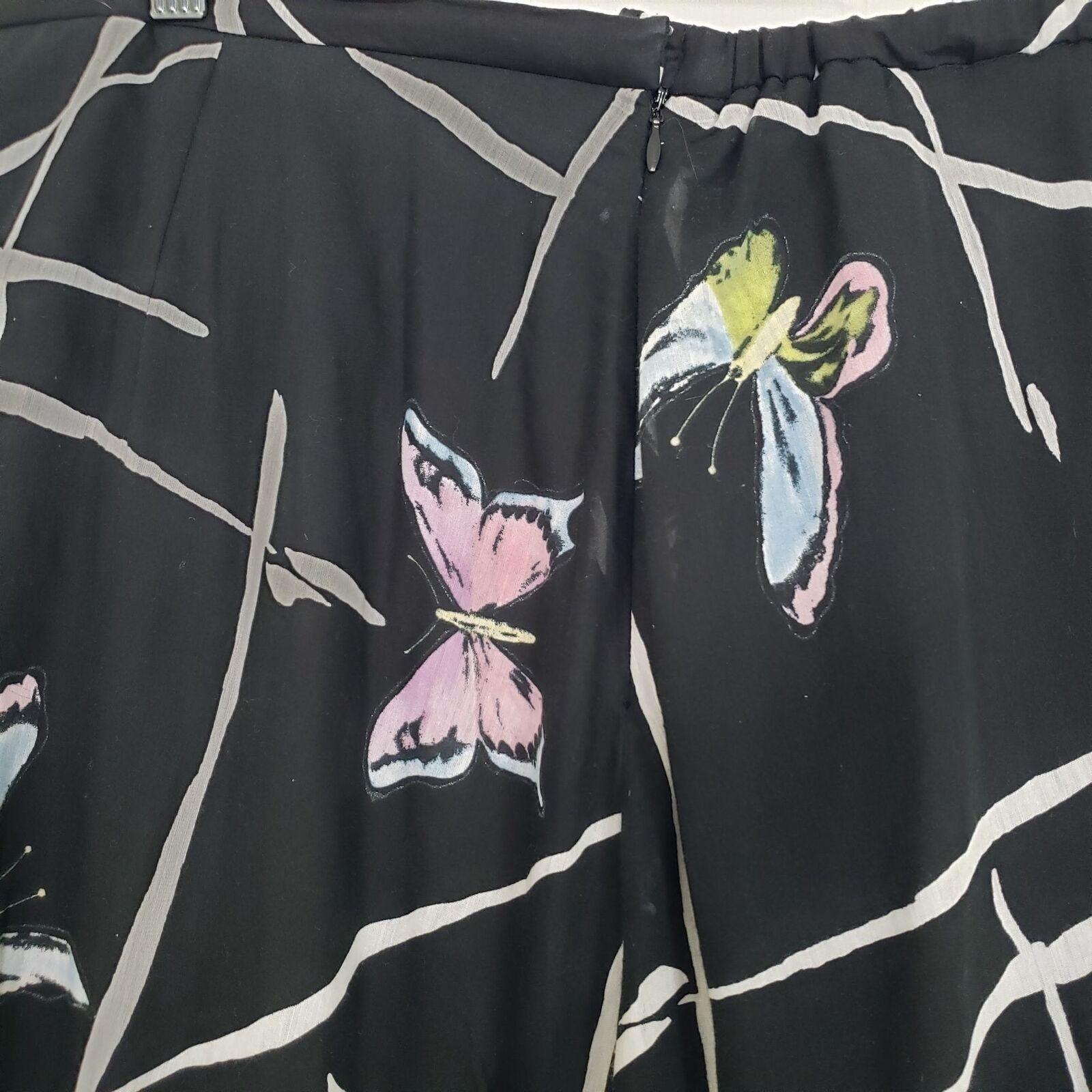 Other Silk Cotton Butterfly Maxi Skirt Womens Waist Size 38 / XL Size 38" / US 16 / IT 52 - 9 Thumbnail