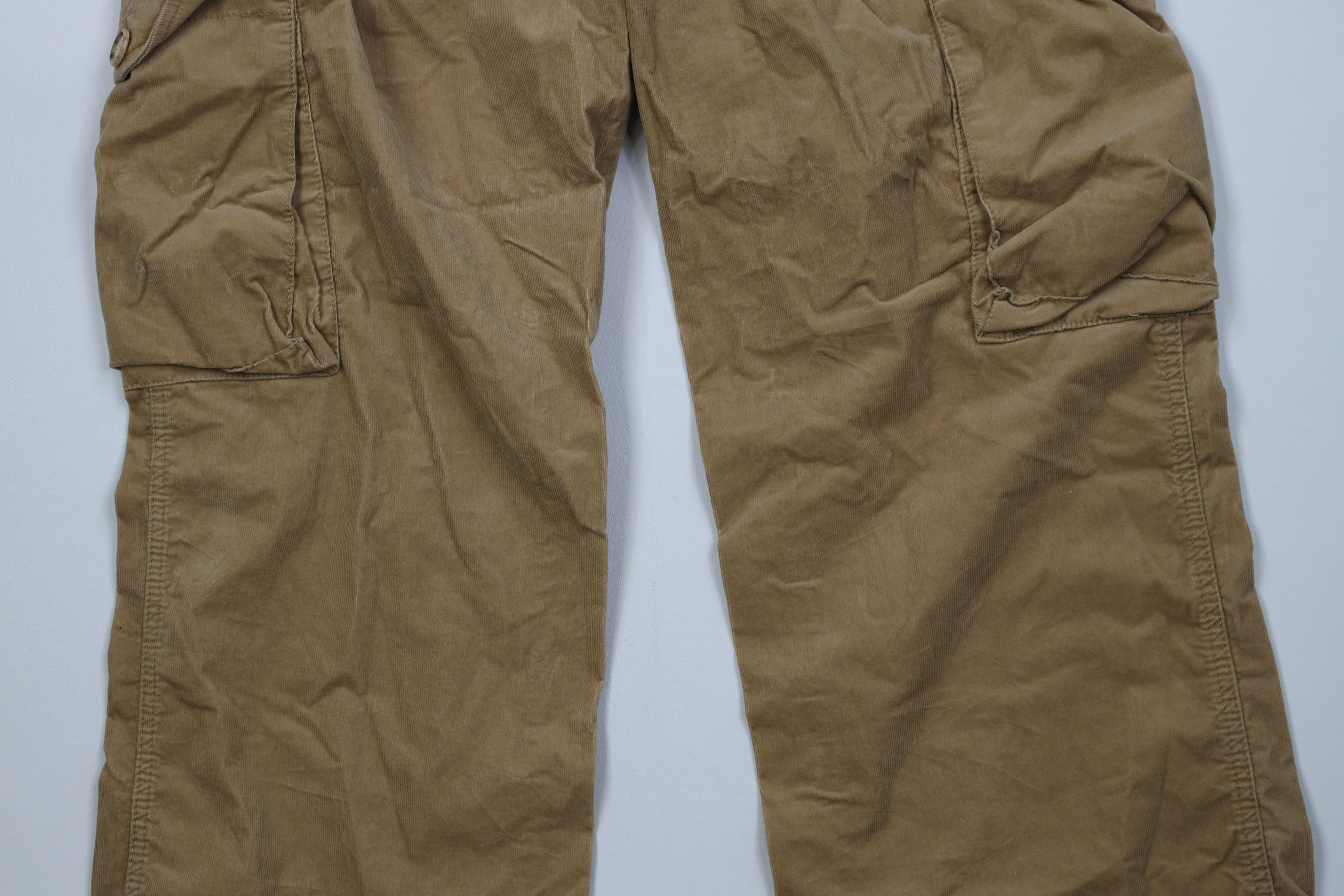 Gap Vintage Y2K Gap Babydoll Corduroy Wide Leg Cargo Pants Brown Size 38" / US 16 / IT 52 - 11 Thumbnail