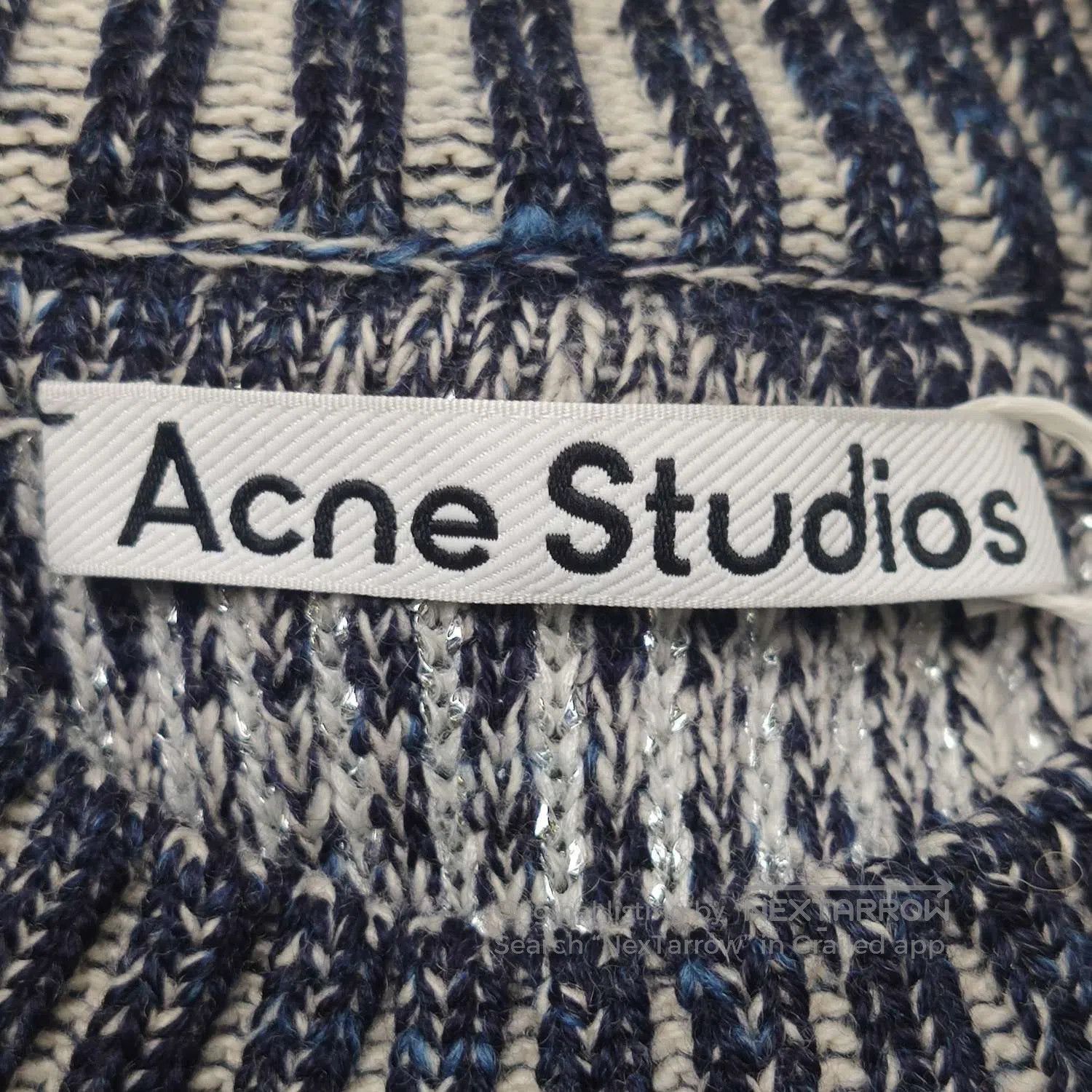 Acne Studios Acne Studios Purple Zigzag Turtleneck Sweater S. Size US XXS / EU 40 - 7 Thumbnail