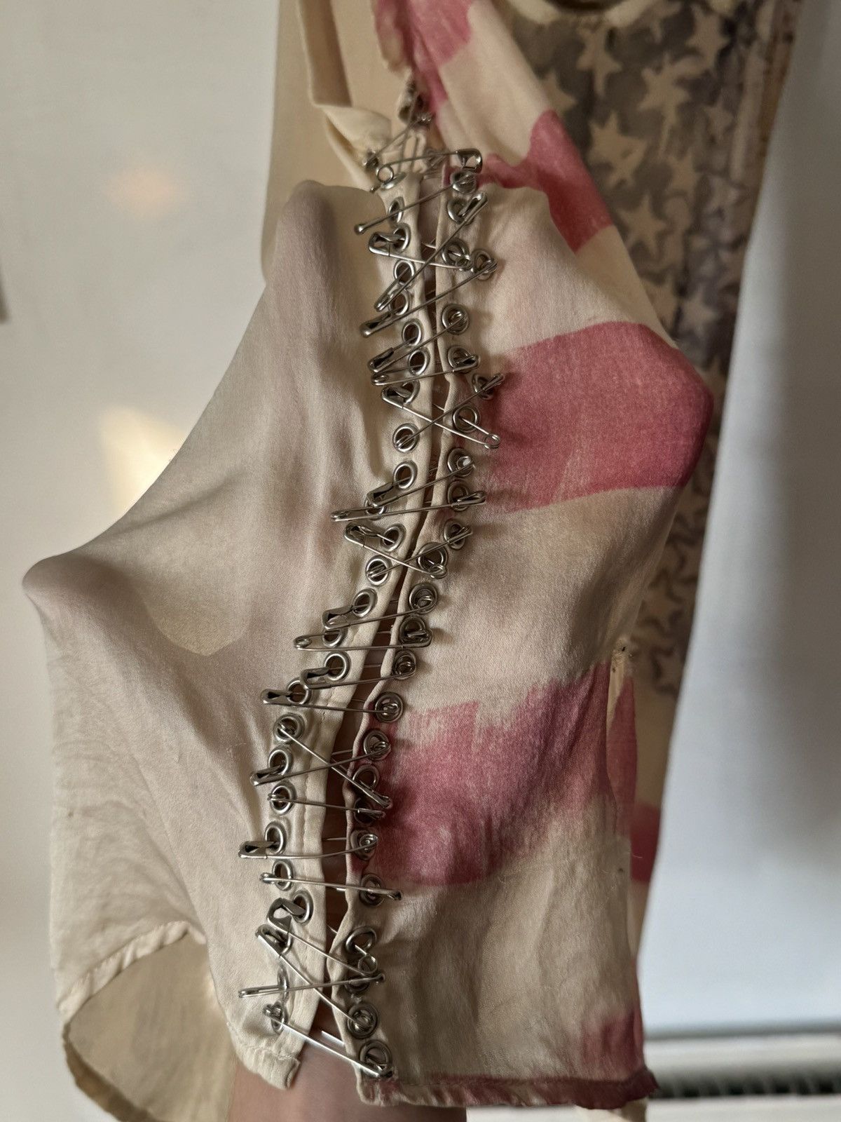 Balmain Rare Balmain SS11 100% Silk Safety Pin USA Tank (Decarnin) Size US M / EU 48-50 / 2 - 3 Thumbnail