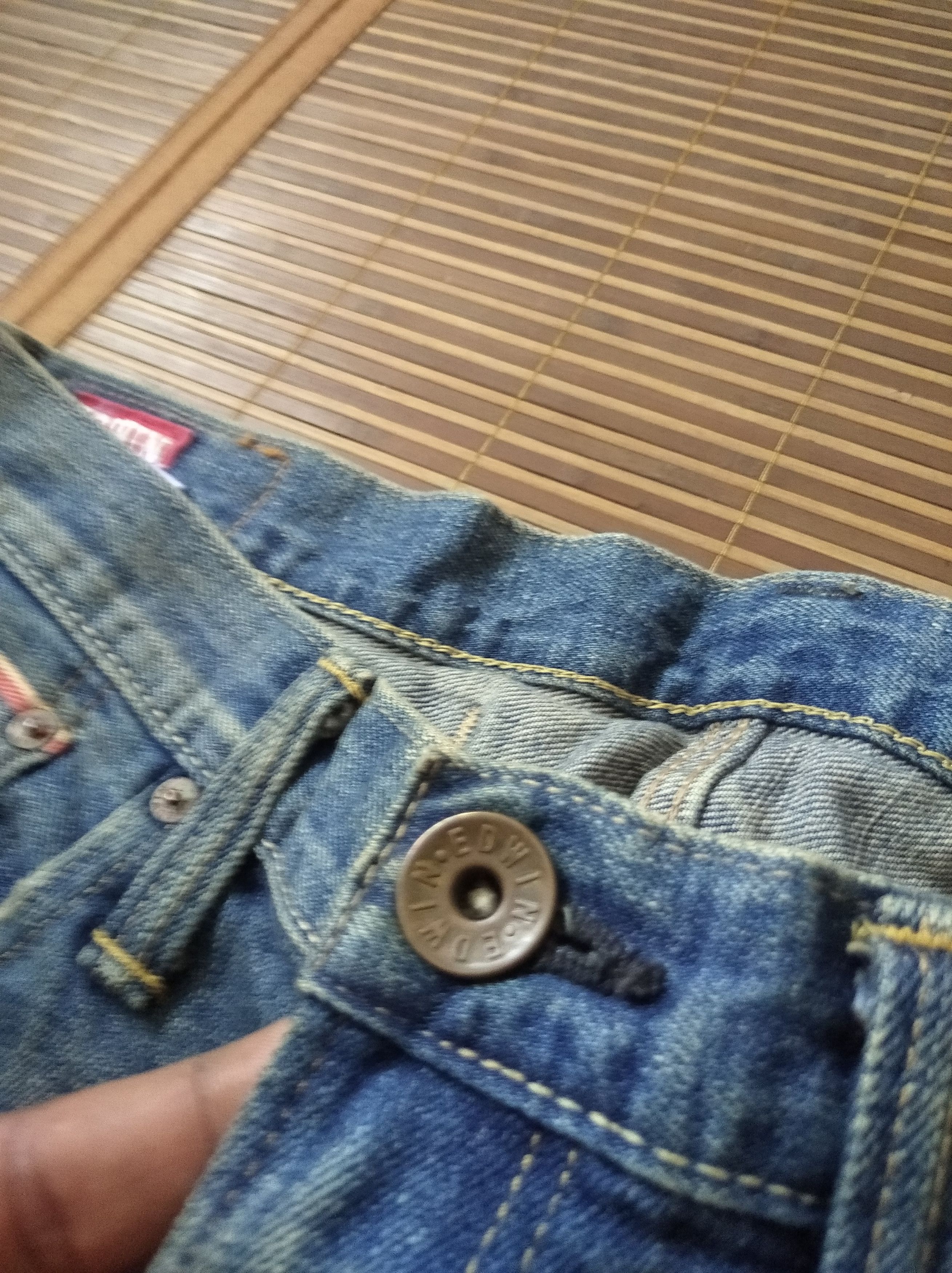 Edwin × Japanese Brand Vintage 90s Edwin 505zx Selvedge Distressed Denim Jeans Size US 34 / EU 50 - 4 Thumbnail