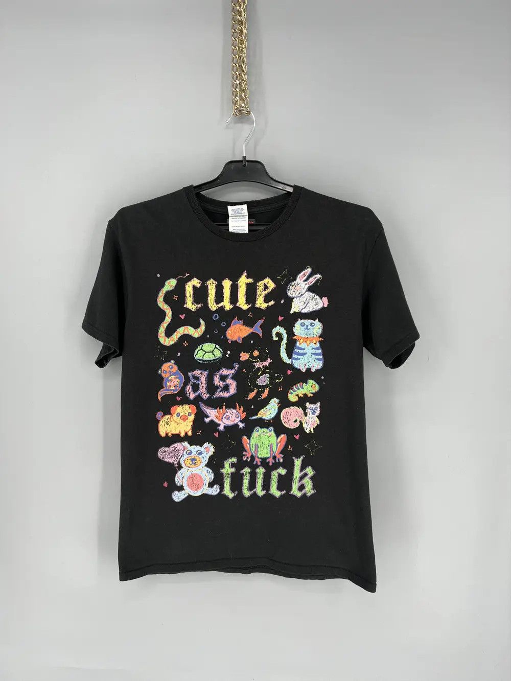 Band Tees Vintage Y2K Adult “ Cute As Fuck” Promo Humor Tee Size US M / EU 48-50 / 2 - 1 Thumbnail