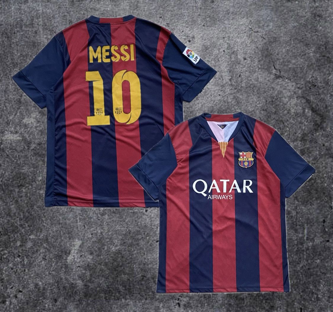 Vintage Blockore Vintage Barcelona Messi Soccer jersey fun tee Y2K Size US M / EU 48-50 / 2 - 1 Thumbnail