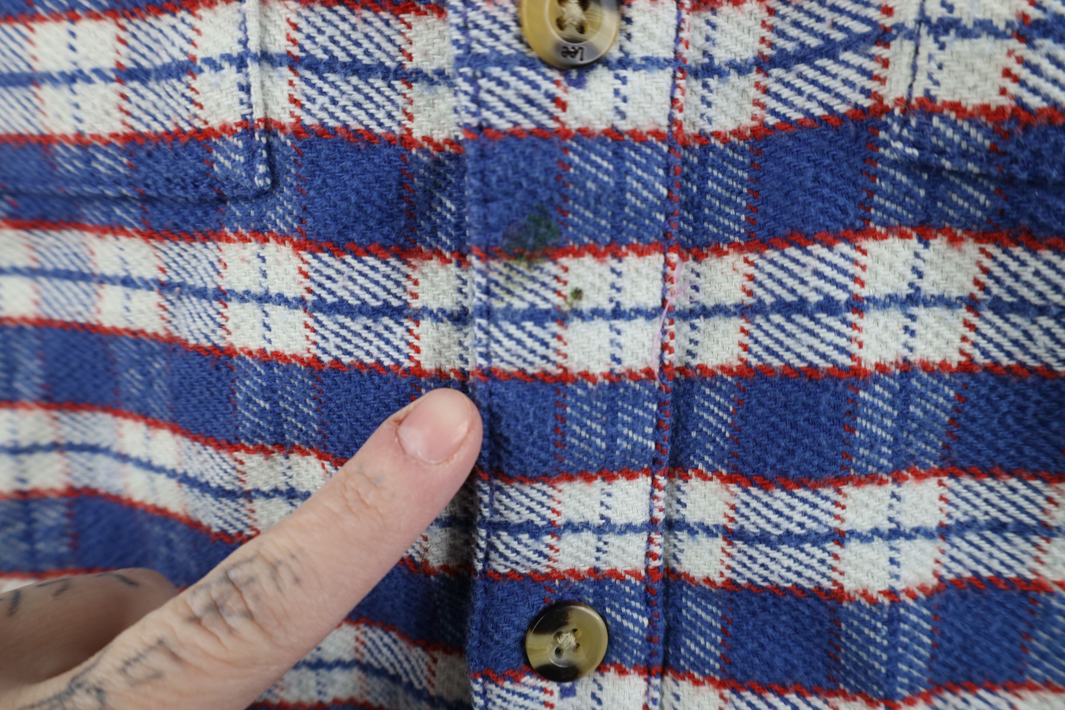Lee Vintage 90s Y2K Lee Workwear Flannel Shirt Jacket Plaid Size US L / EU 52-54 / 3 - 5 Thumbnail