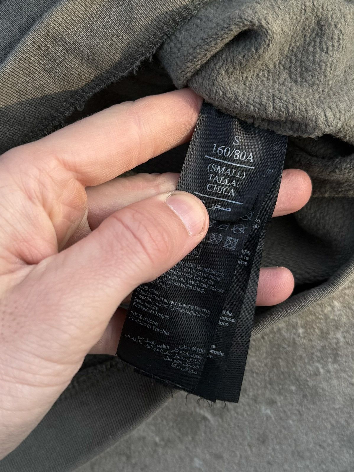 Allsaints Allsaints Vintage Big Logo Hype Khaki Y2K Split Hoodie Size US M / EU 48-50 / 2 - 7 Thumbnail