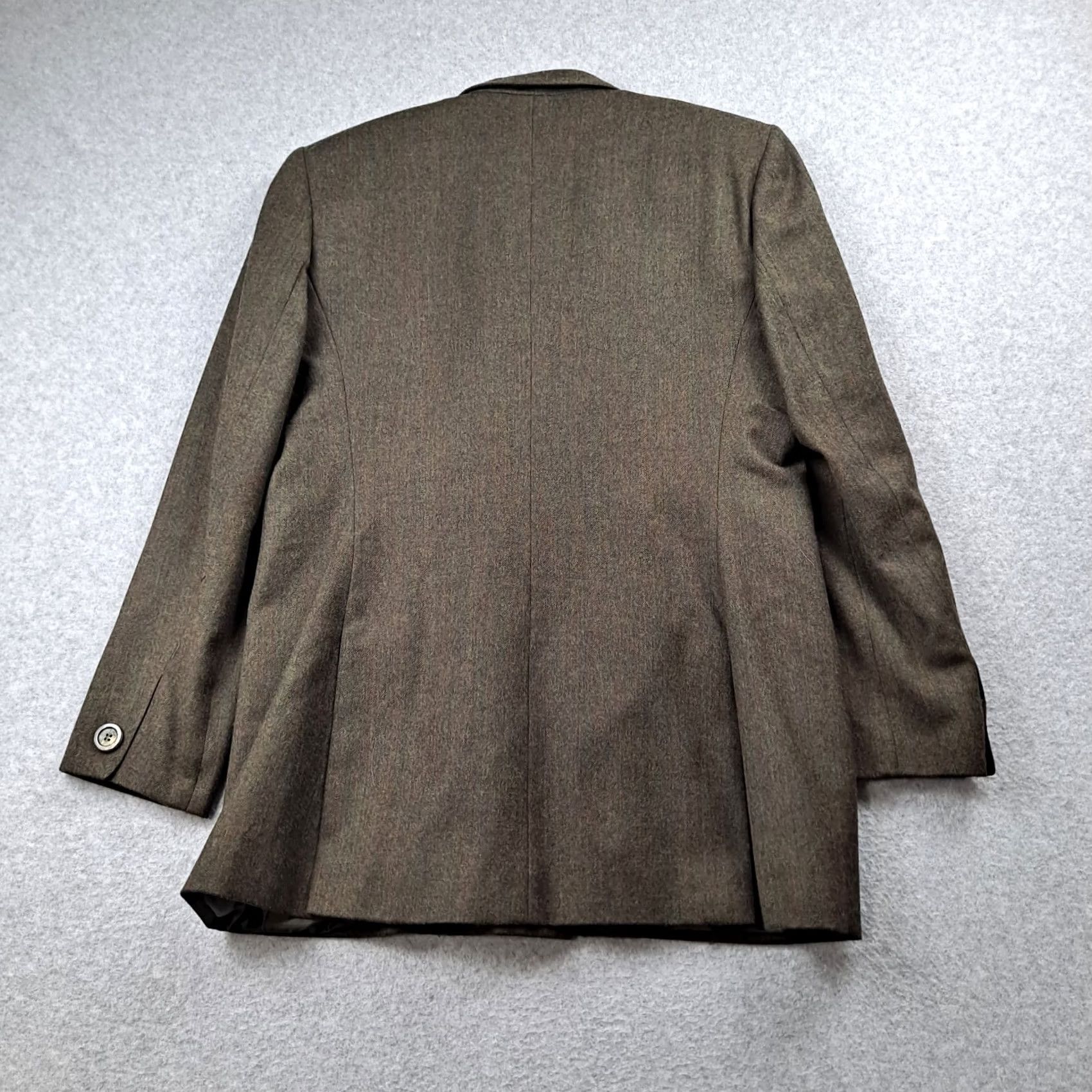 Vintage VINTAGE Joza Rae Wool Power Suit Woman 12 Brown Blazer Double-Breasted Skirt Set Womens 2-Piece Plaid Heritage Academia Office Classic 80s Men/Women Size 34" / US 12 / IT 48 - 2 Thumbnail