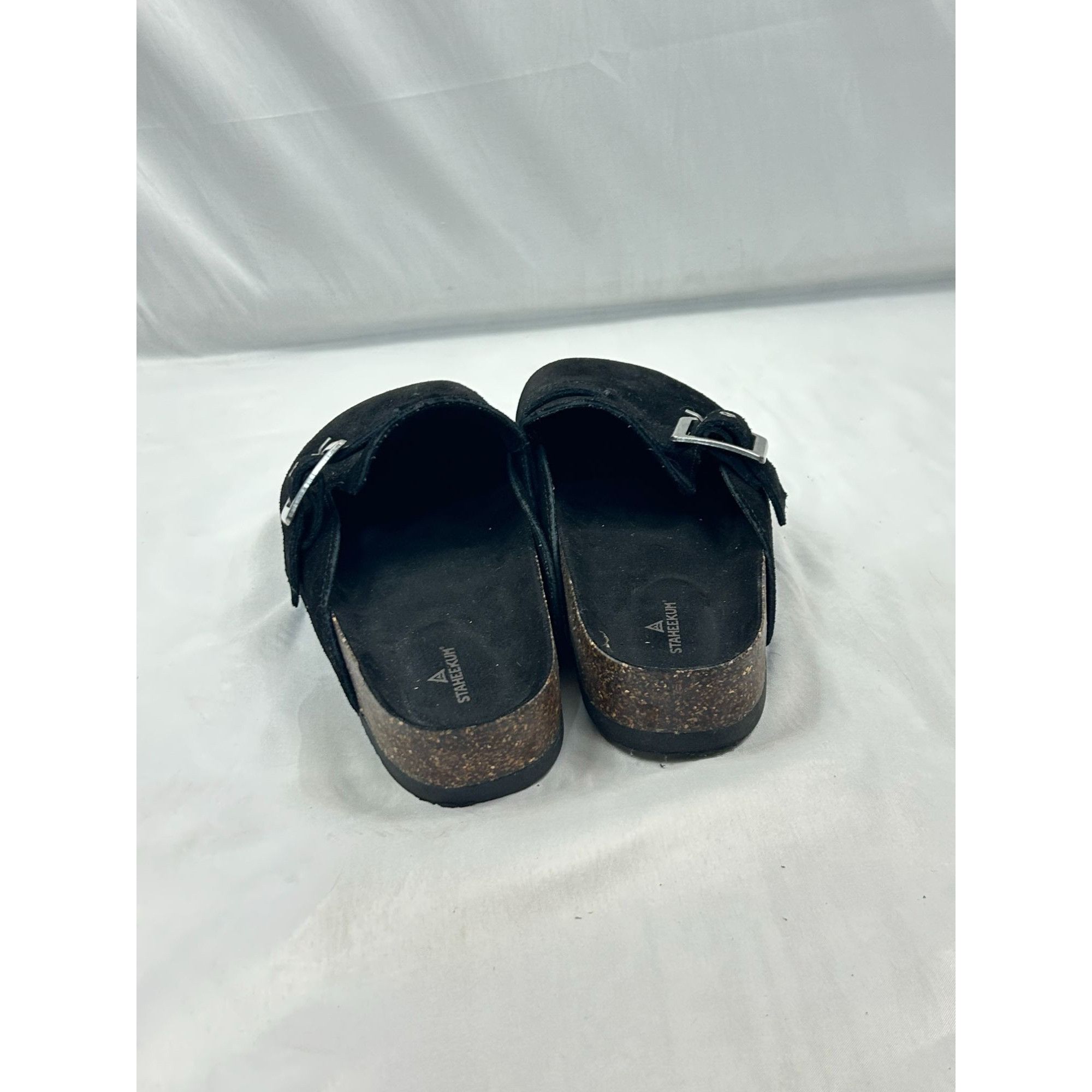 Other Staheekum Clogs Women Size 9 Black Suede Mule Slip On Comfor Size US 9 / IT 39 - 3 Thumbnail