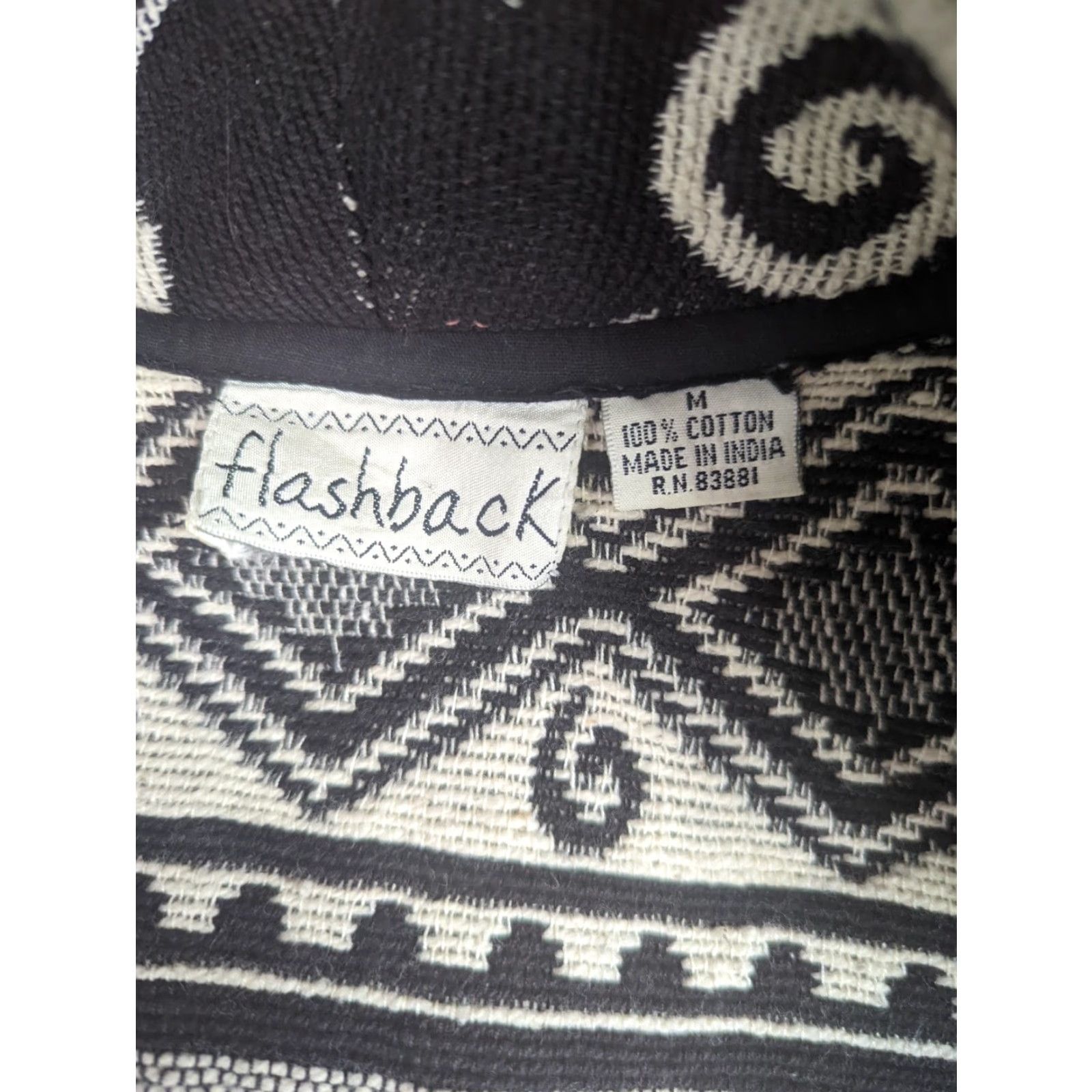 Vintage VINTAGE Flashback Jacket Southwestern Boho Tapestry Cardigan Cotton Size M Womens Short Sleeve Button Closure Size M / US 6-8 / IT 42-44 - 4 Thumbnail