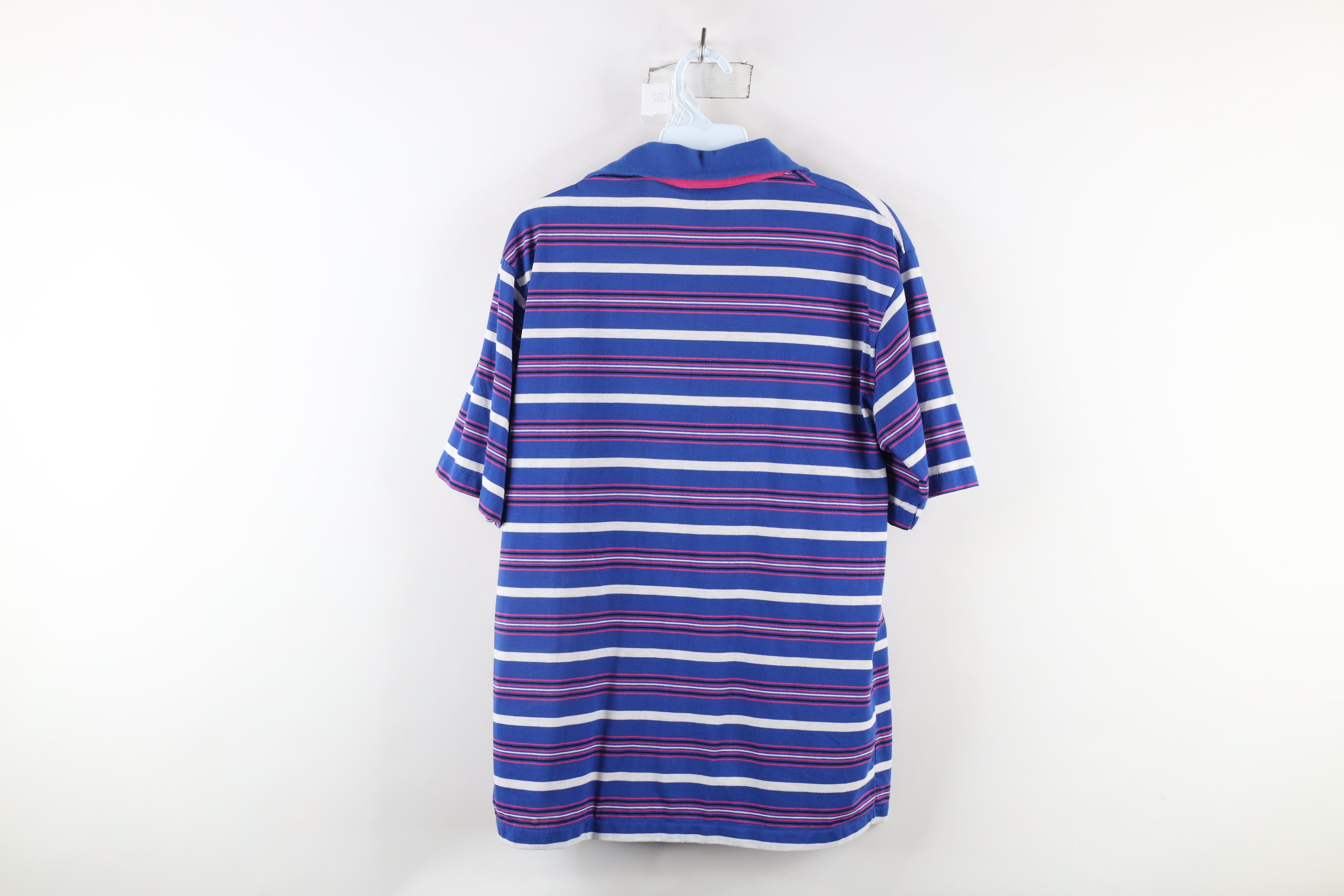 Vintage Vintage 70s Streetwear Striped Knit Collared Golf Polo Shirt Size US M / EU 48-50 / 2 - 9 Thumbnail
