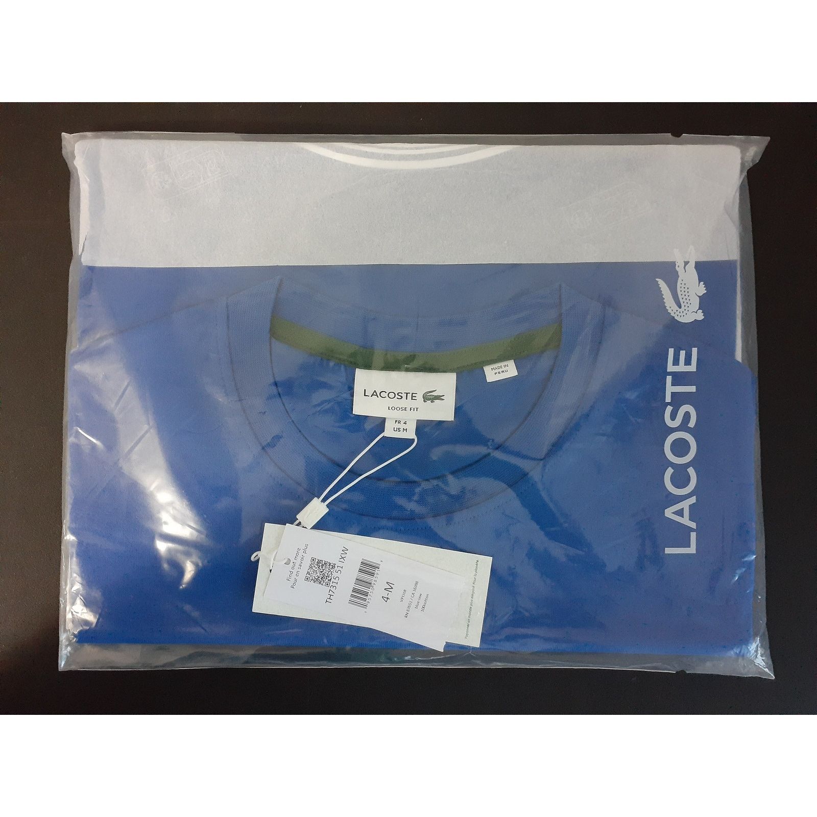Lacoste Lacoste Mens Loose Fit Front Large Croc Graphic Tee Gelato M Size US M / EU 48-50 / 2 - 2 Thumbnail