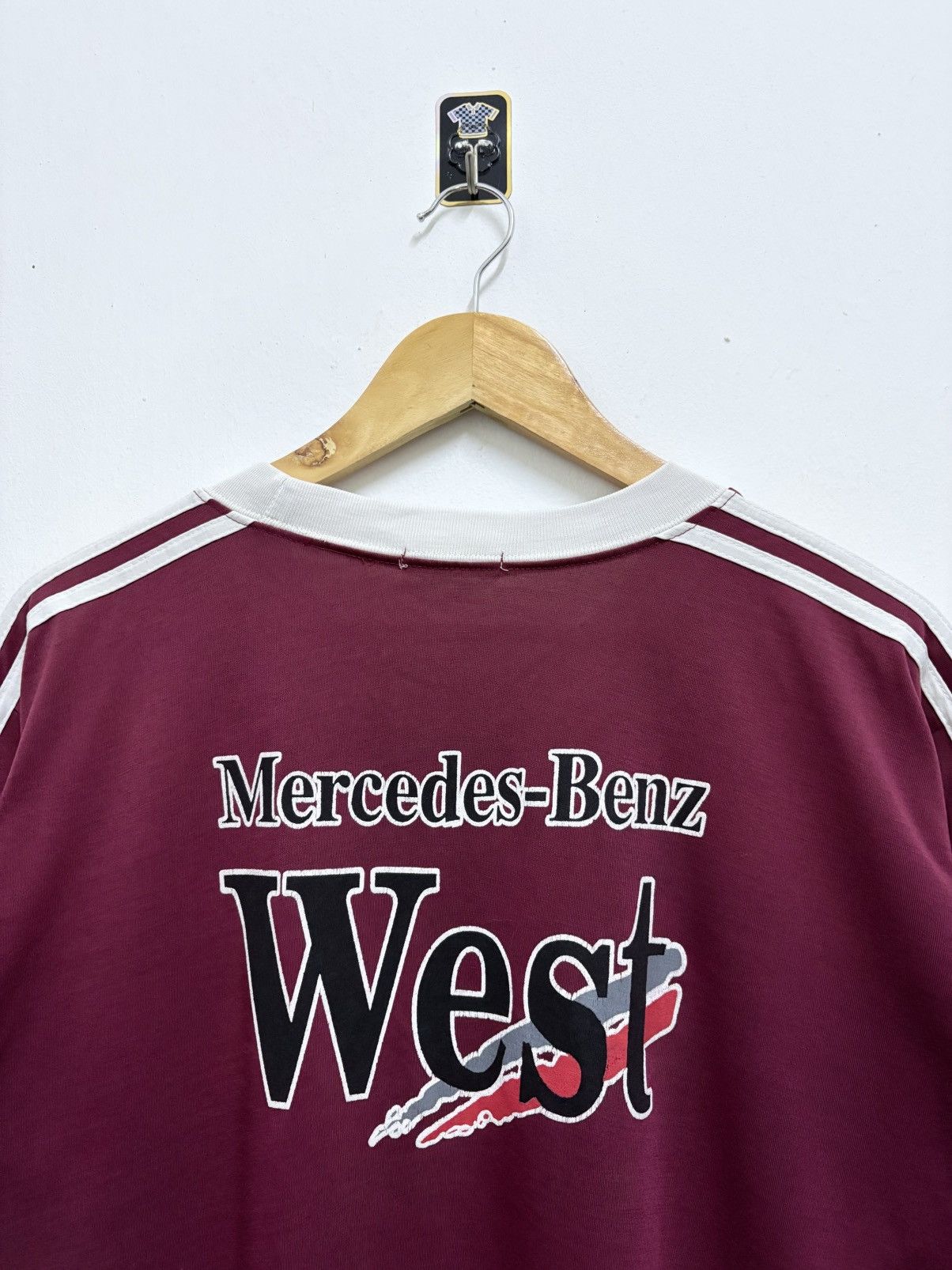 Vintage 2000's Mercedes Benz West / Automotive Car Luxury T-Shirt Size US L / EU 52-54 / 3 - 3 Thumbnail