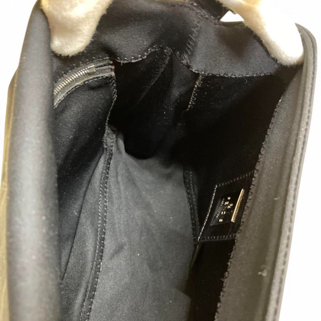 Fendi Fendi - Mamma Baguette Shoulder Bag FF Handbag Vintage Black Size ONE SIZE - 10 Thumbnail